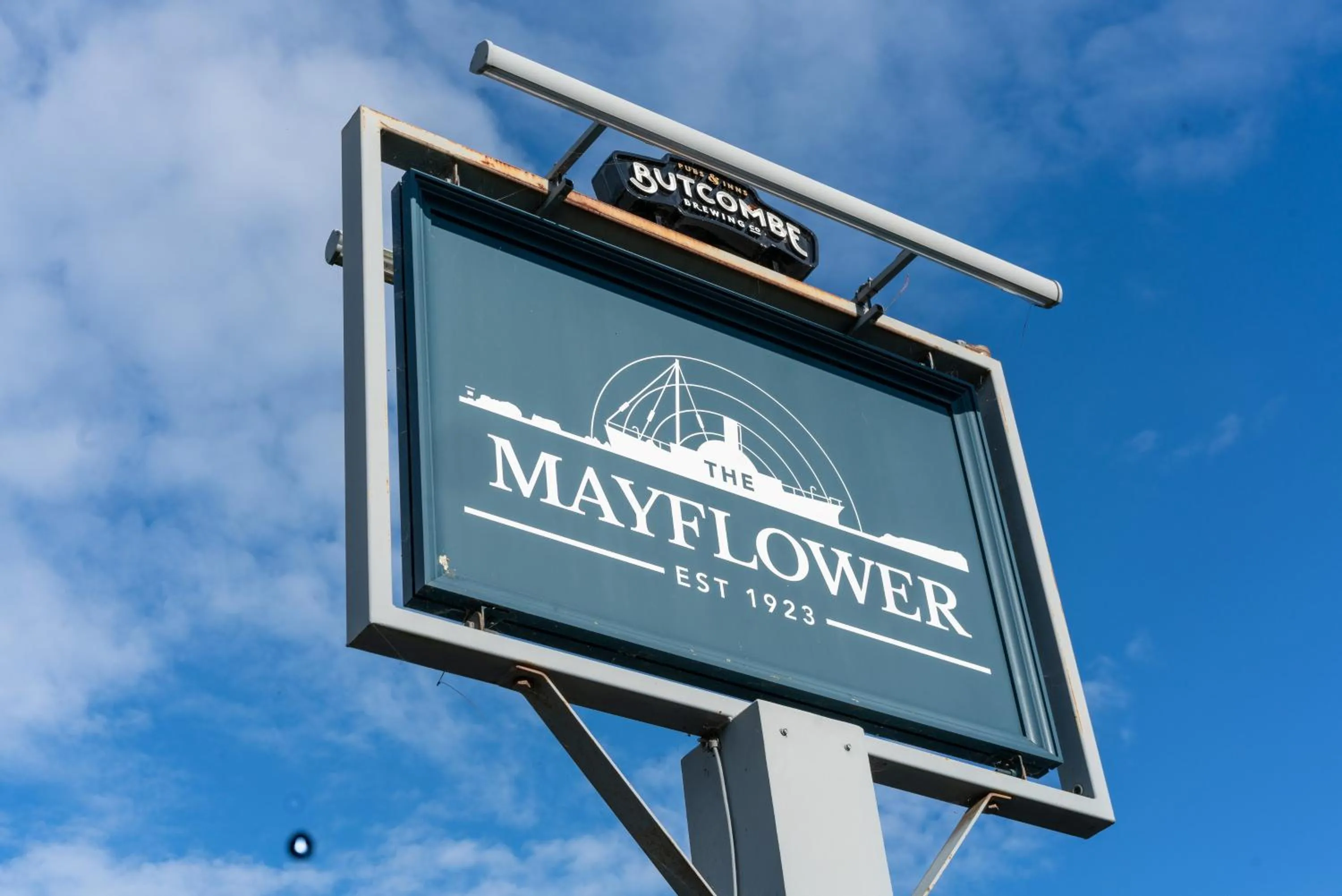 Property logo or sign in The Mayflower