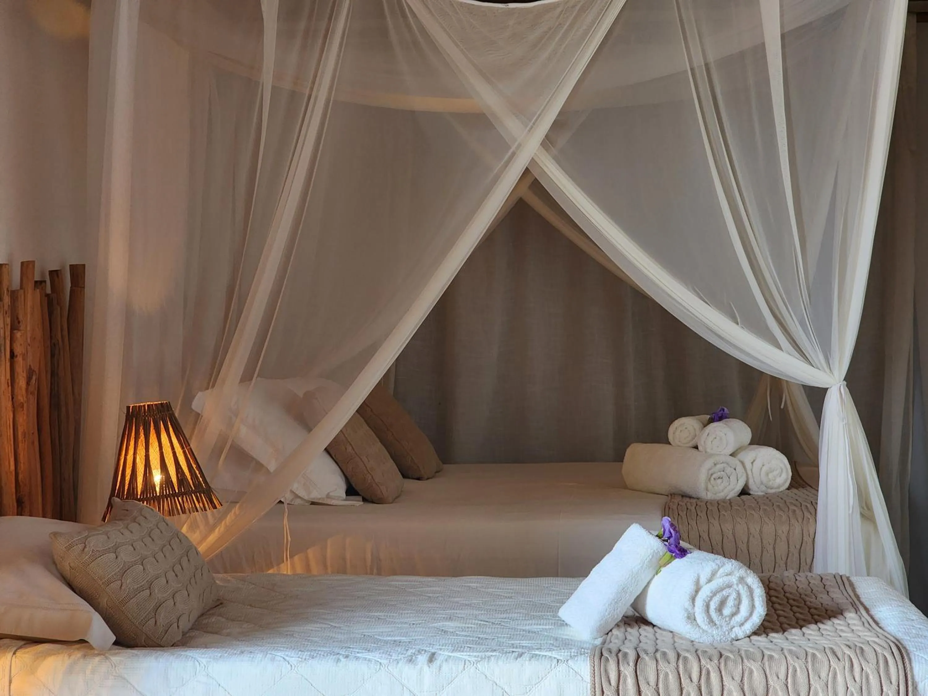 Bed in Pousada Vila do Mar