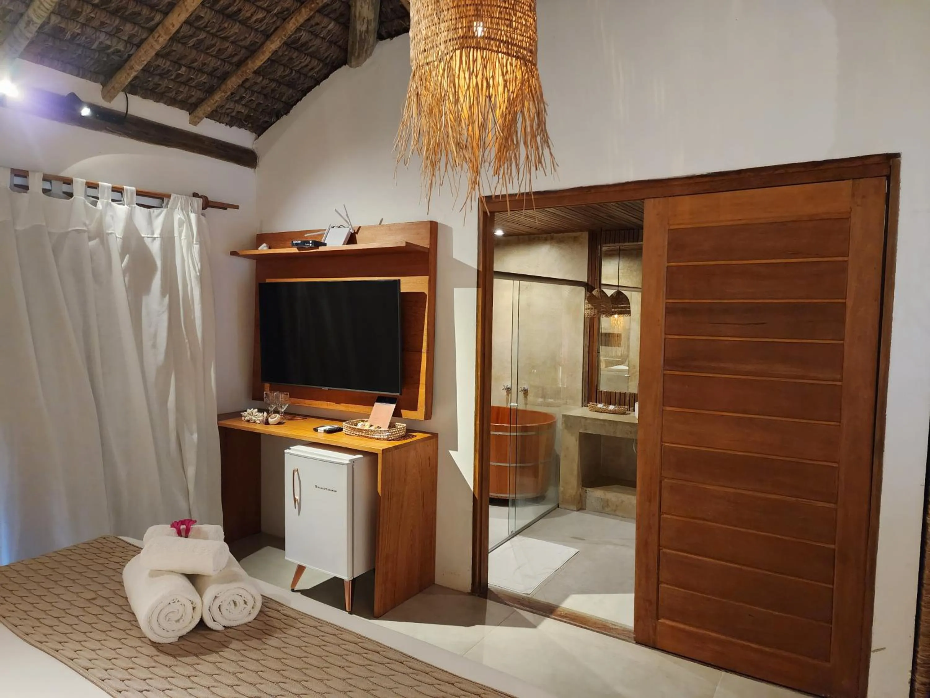 Bed in Pousada Vila do Mar