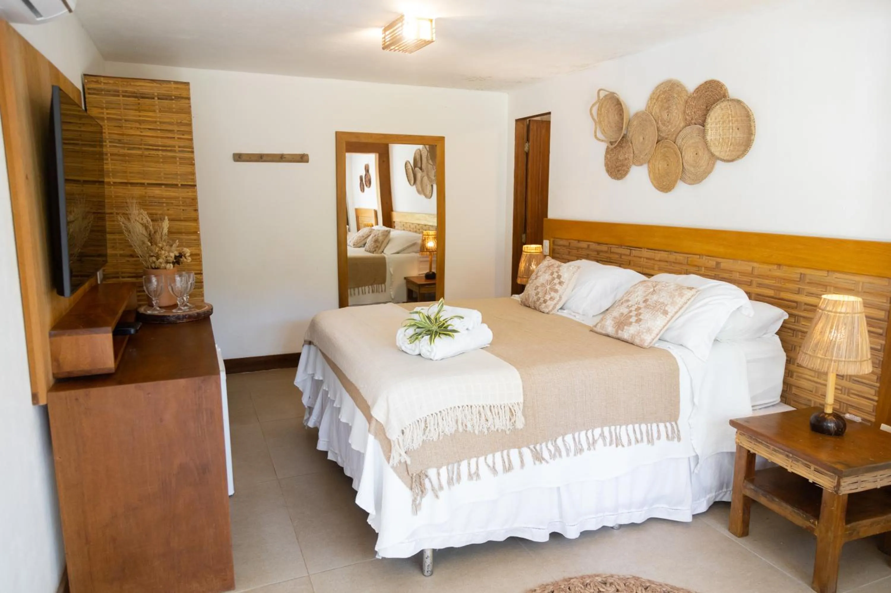 Bed in Pousada Vila do Mar