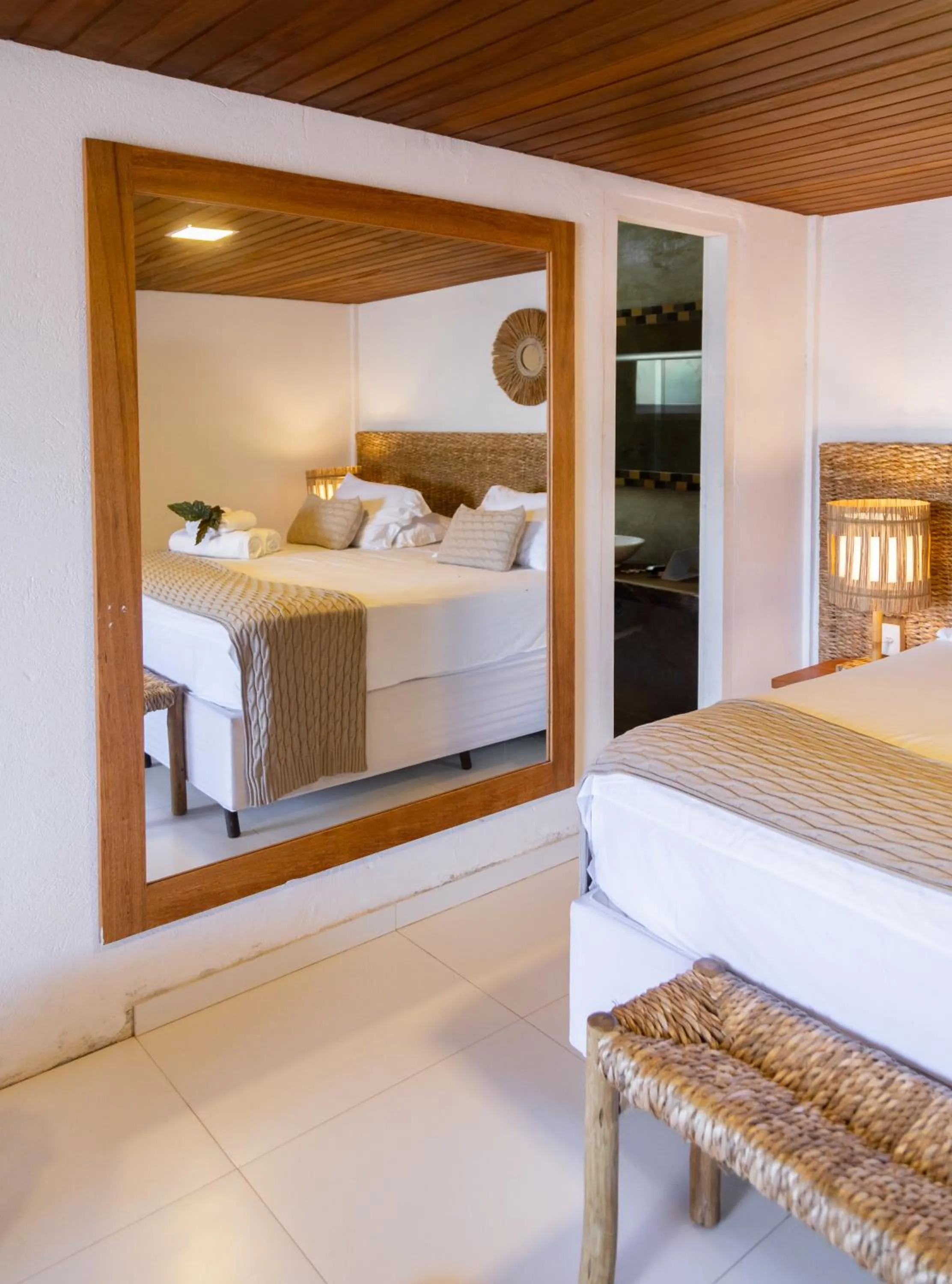 Bed in Pousada Vila do Mar