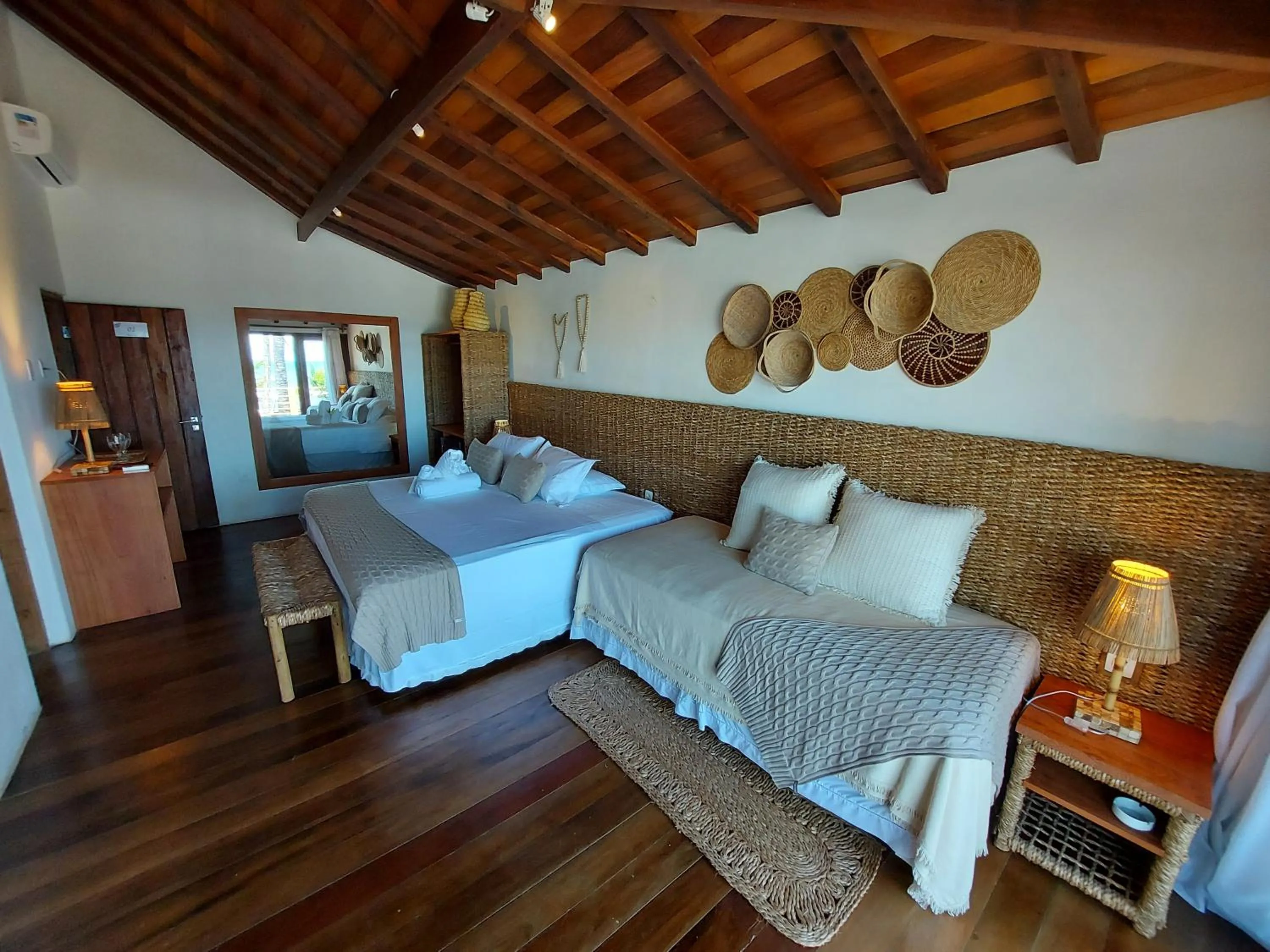 Bed in Pousada Vila do Mar