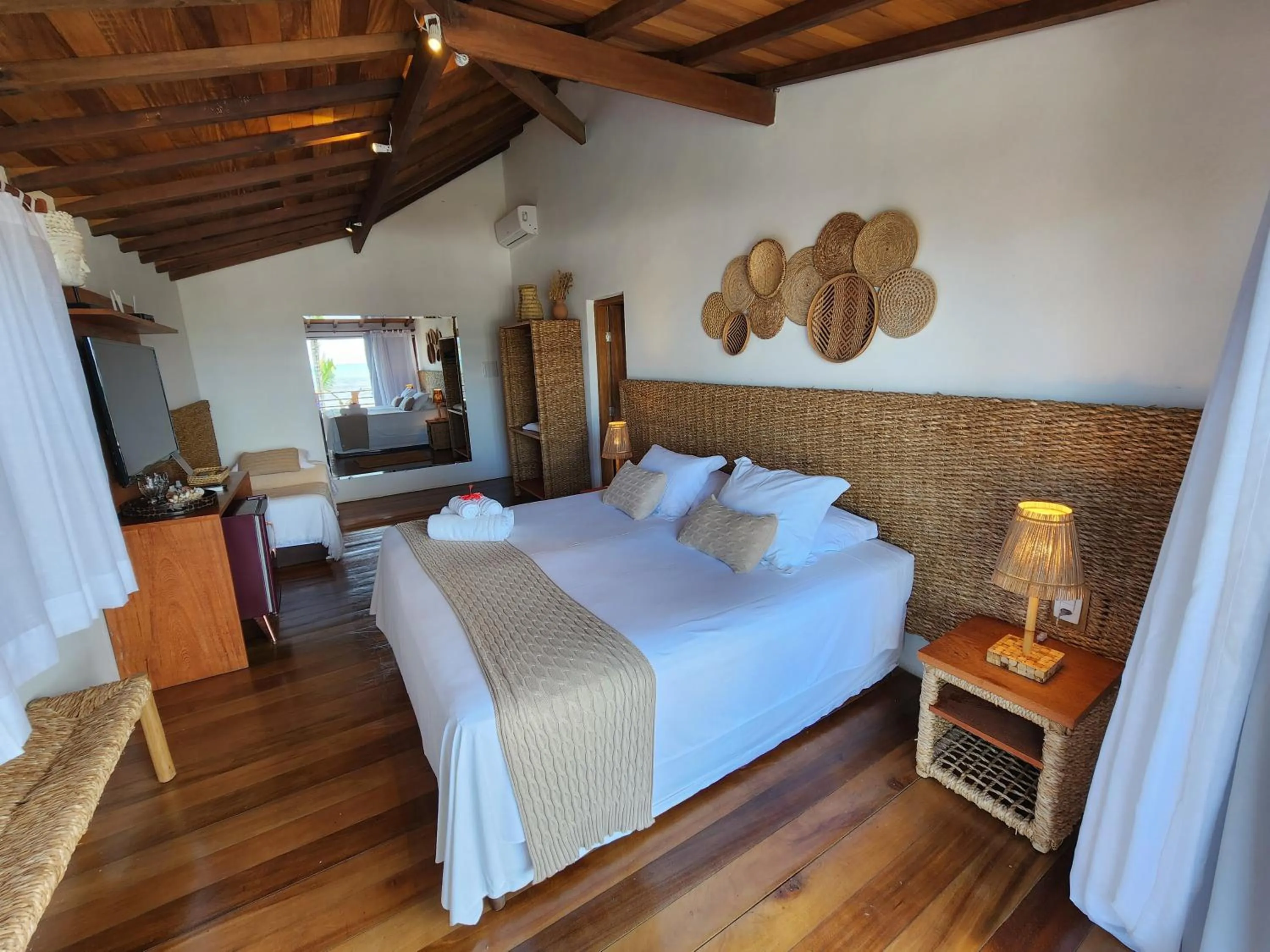 Bed in Pousada Vila do Mar