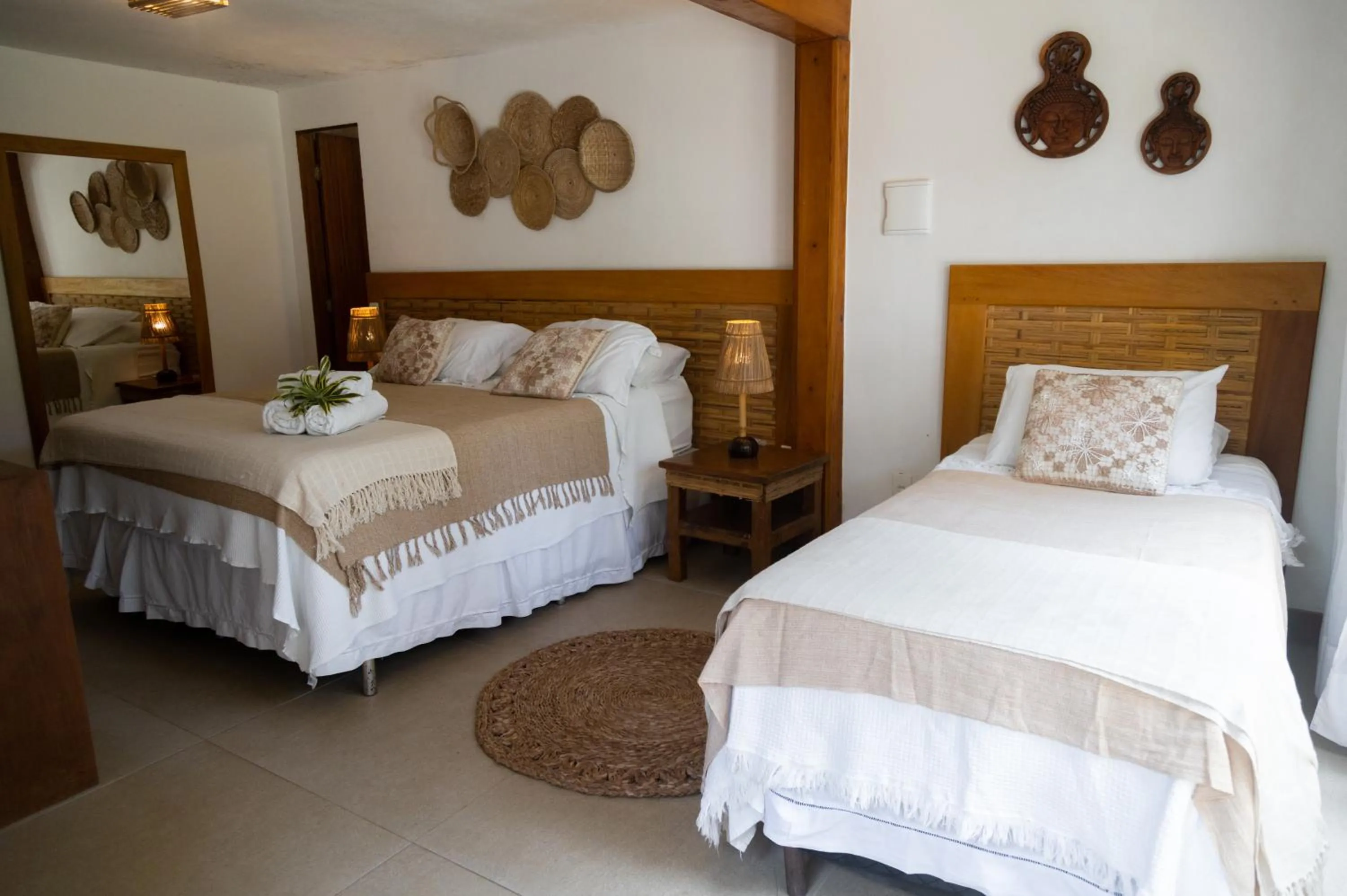 Bed in Pousada Vila do Mar