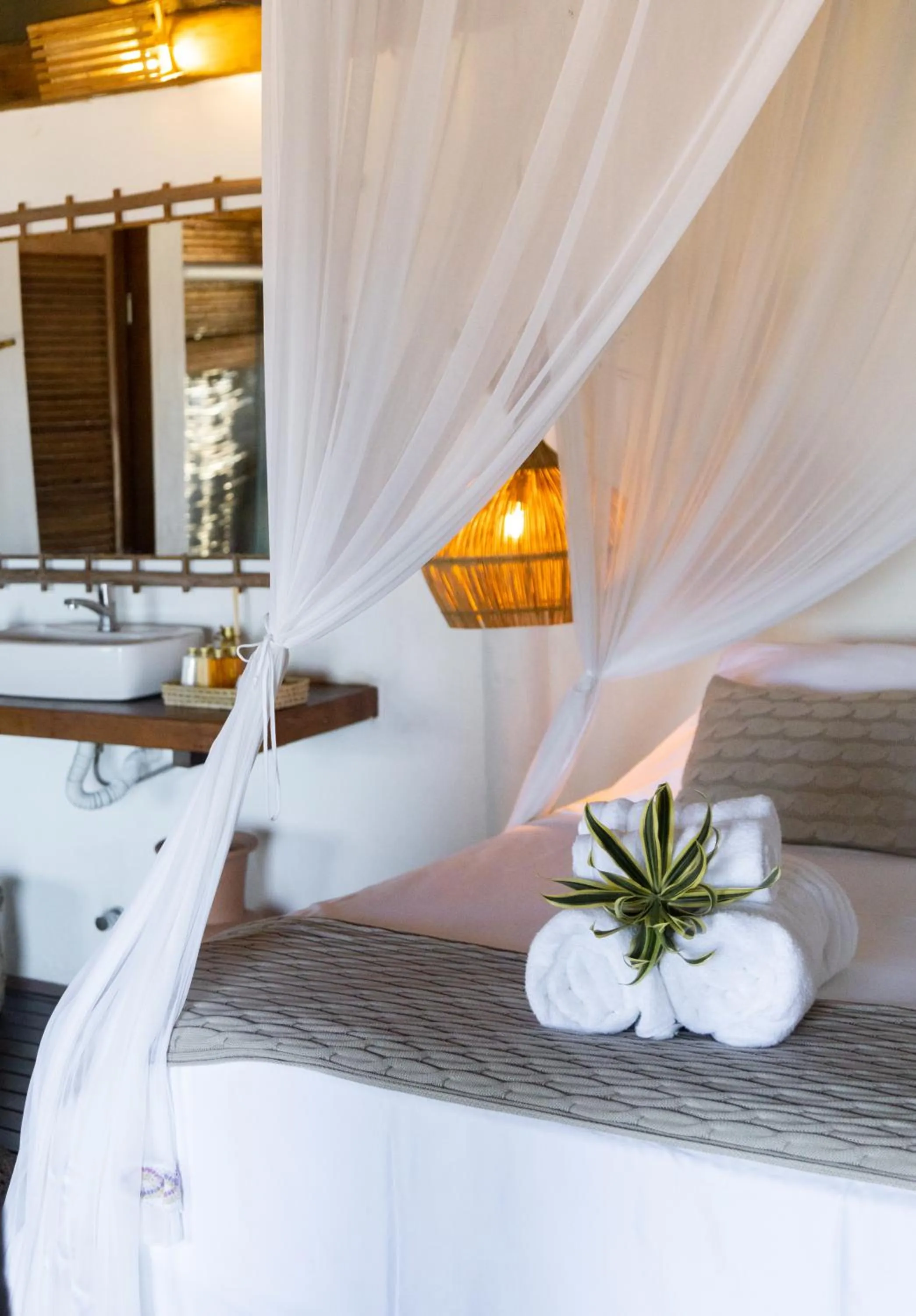 Bed in Pousada Vila do Mar