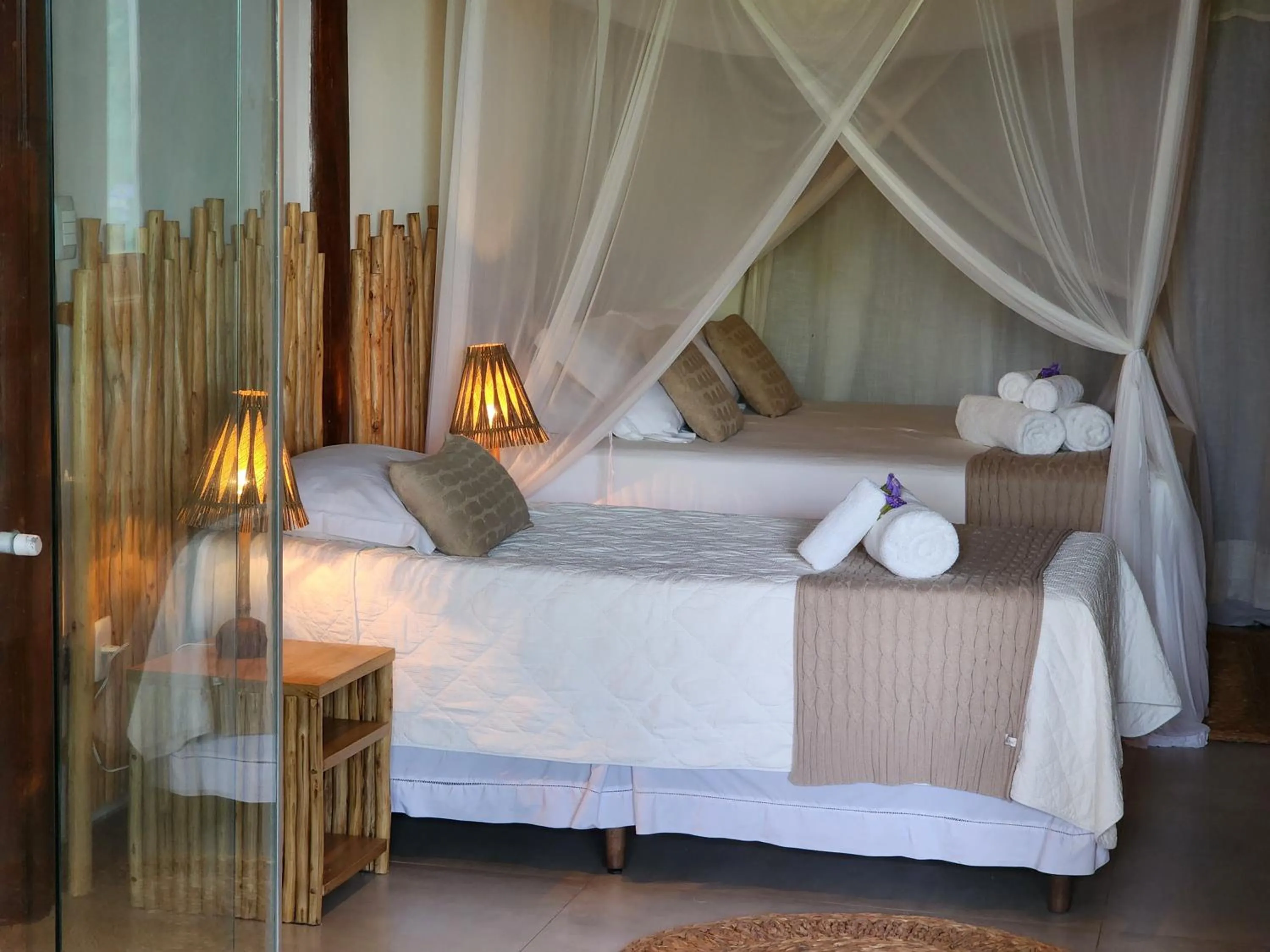 Bed in Pousada Vila do Mar