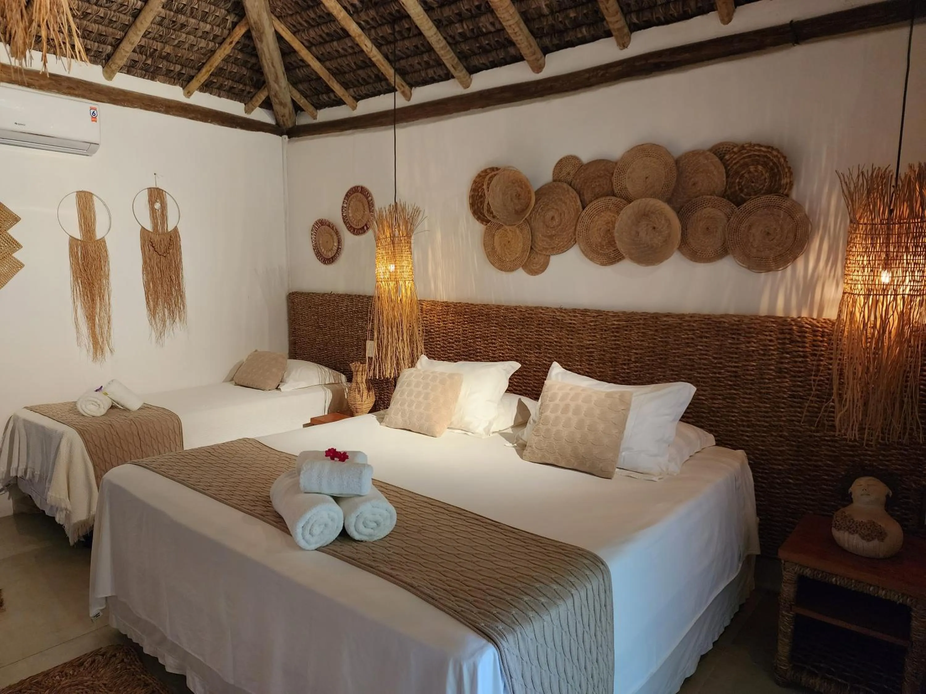 Bed in Pousada Vila do Mar