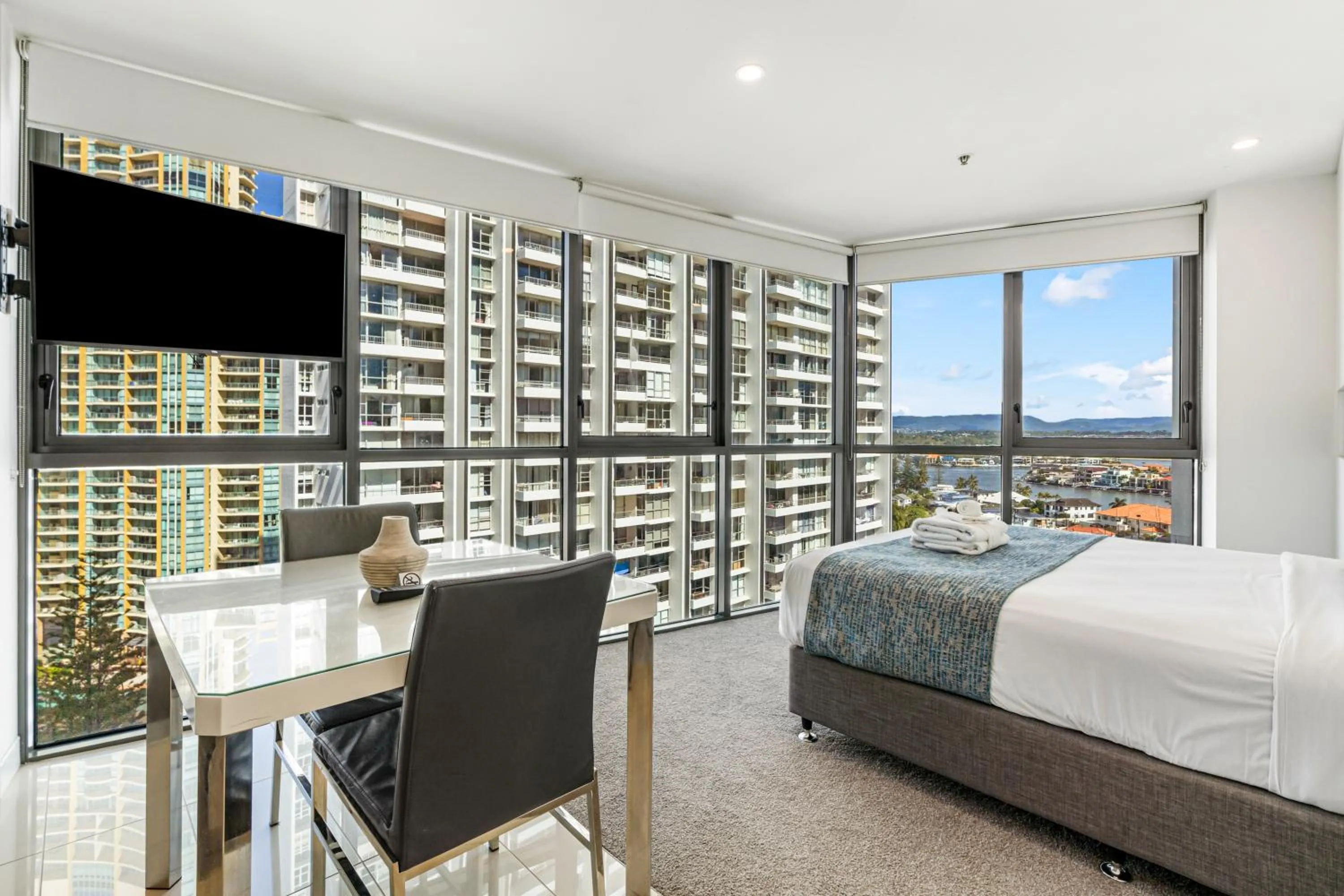 Seating area, Bed in Rhapsody Resort - Official