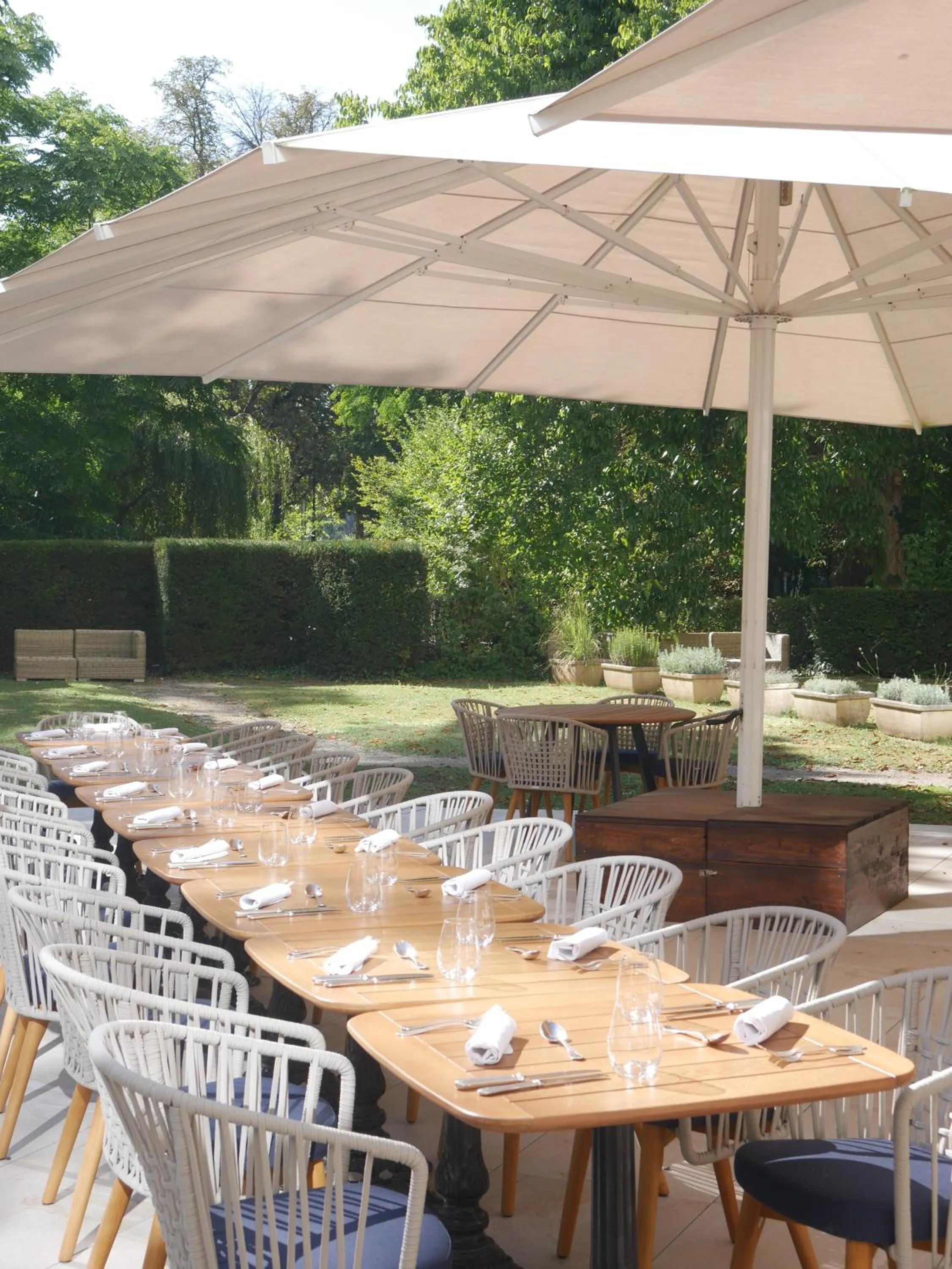 Patio in Célestins Spa Thermal & Hôtel by Vy Resort