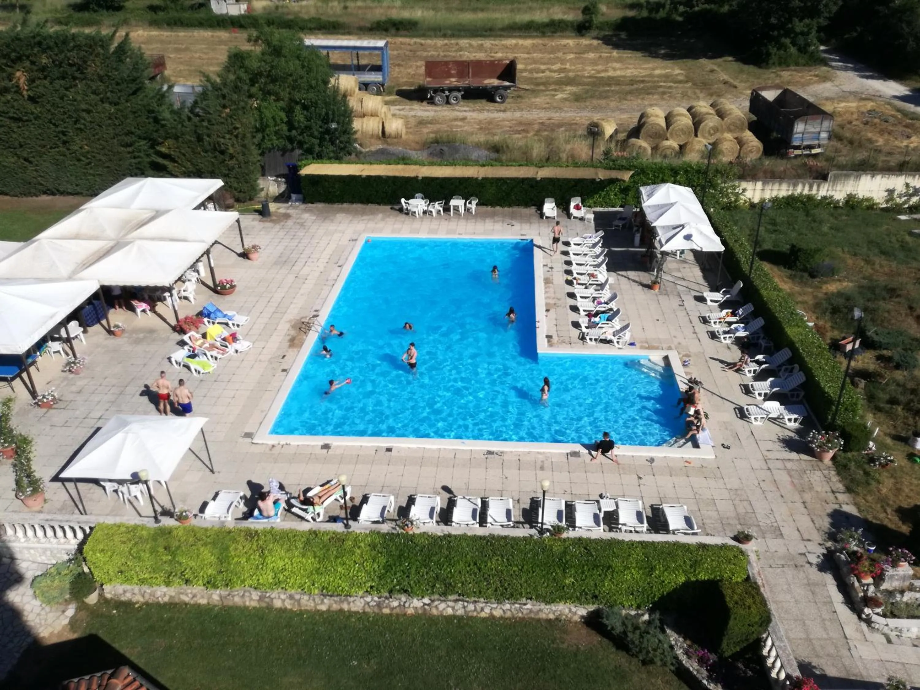 Pool view in FILIPPONE HOTEL&RISTORANTE