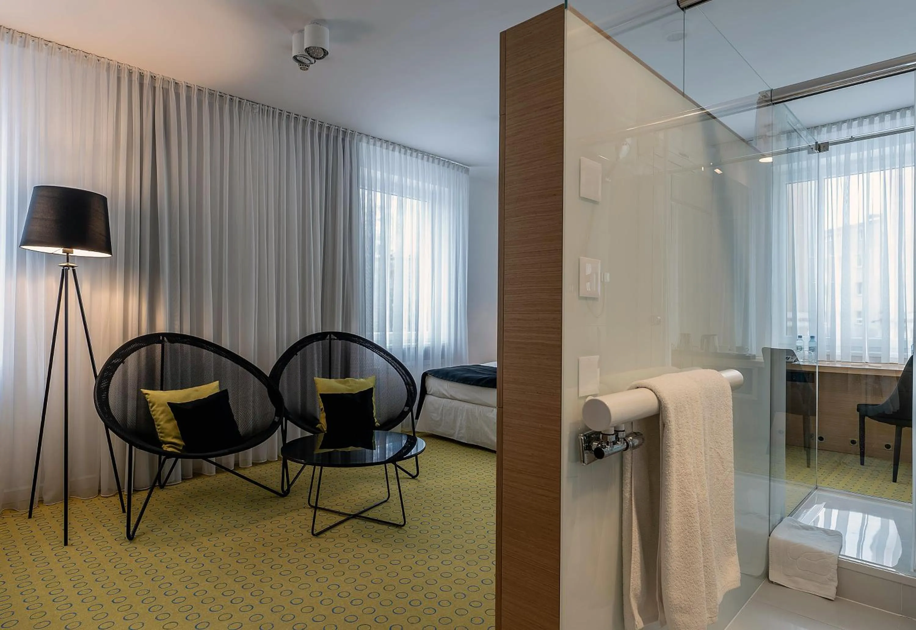 Bed in Hotel Cristal Białystok