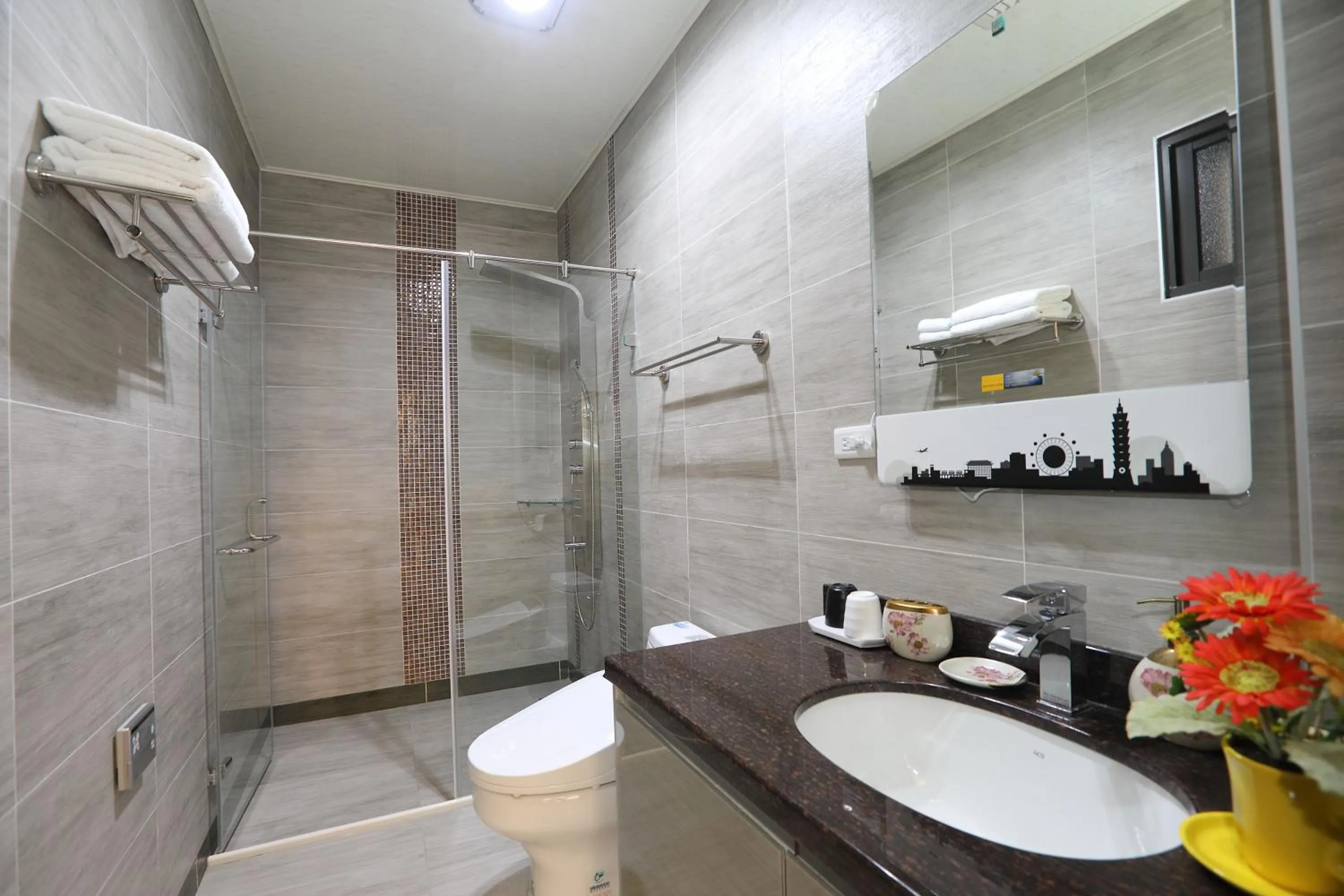 Bathroom in 醇境民宿市區車庫停車場