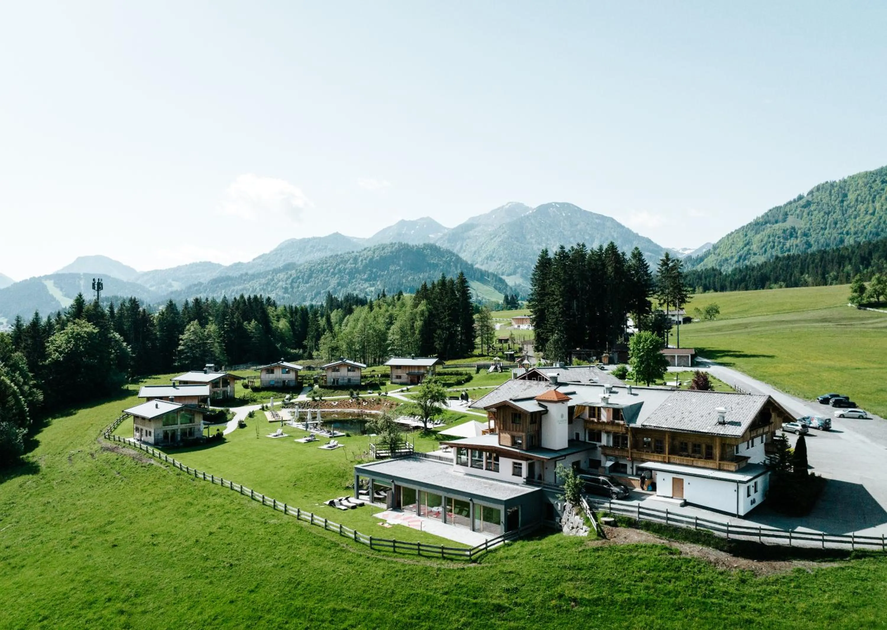 Property building in Farm Hotel Chalet Grosslehen
