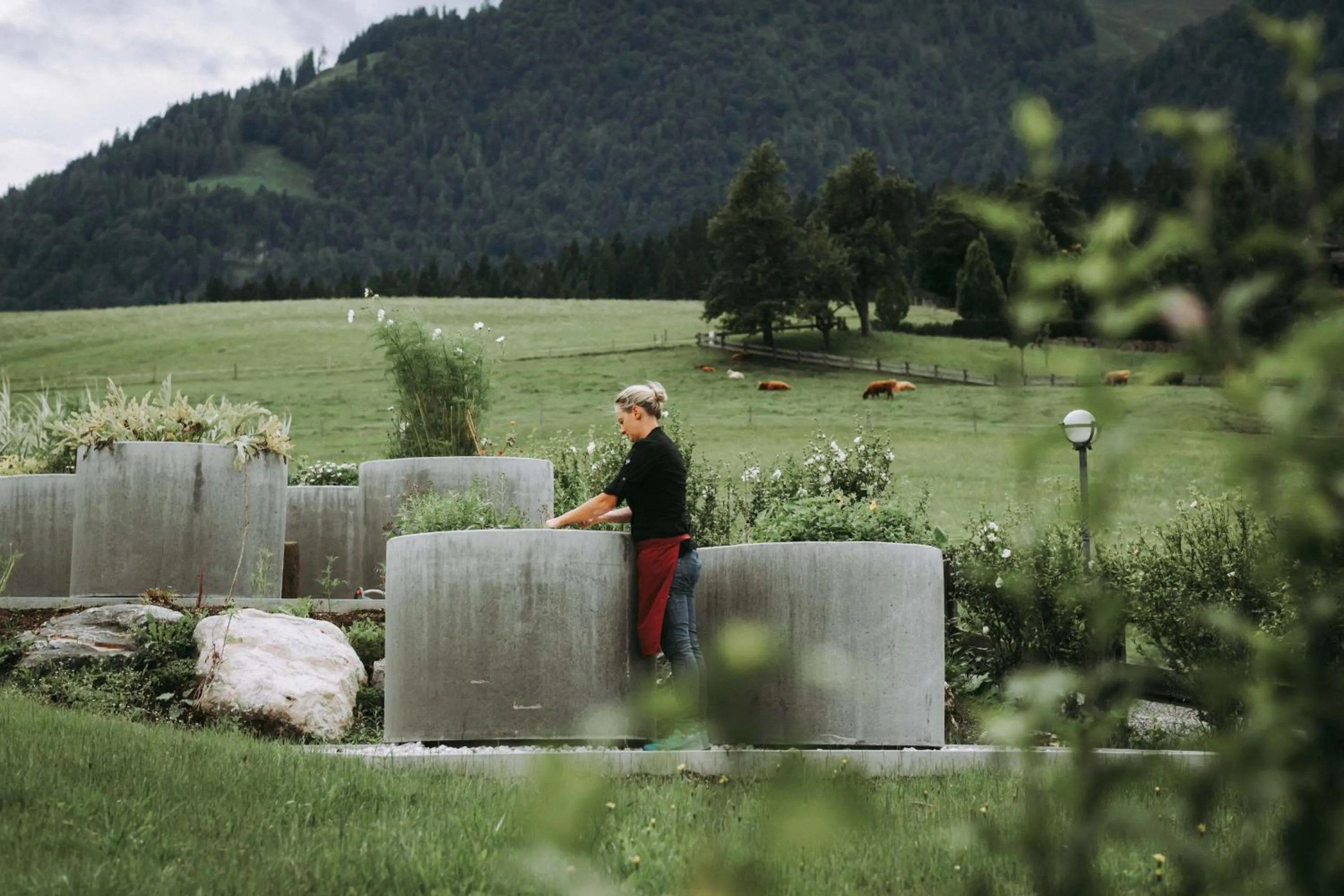 Garden in Farm Hotel Chalet Grosslehen