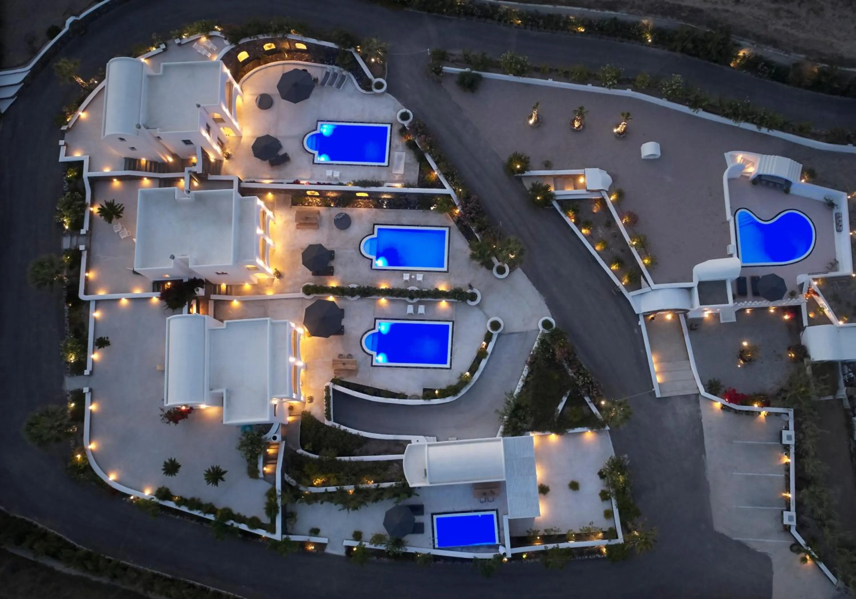 Bird's eye view in Amor Hideaway Villas