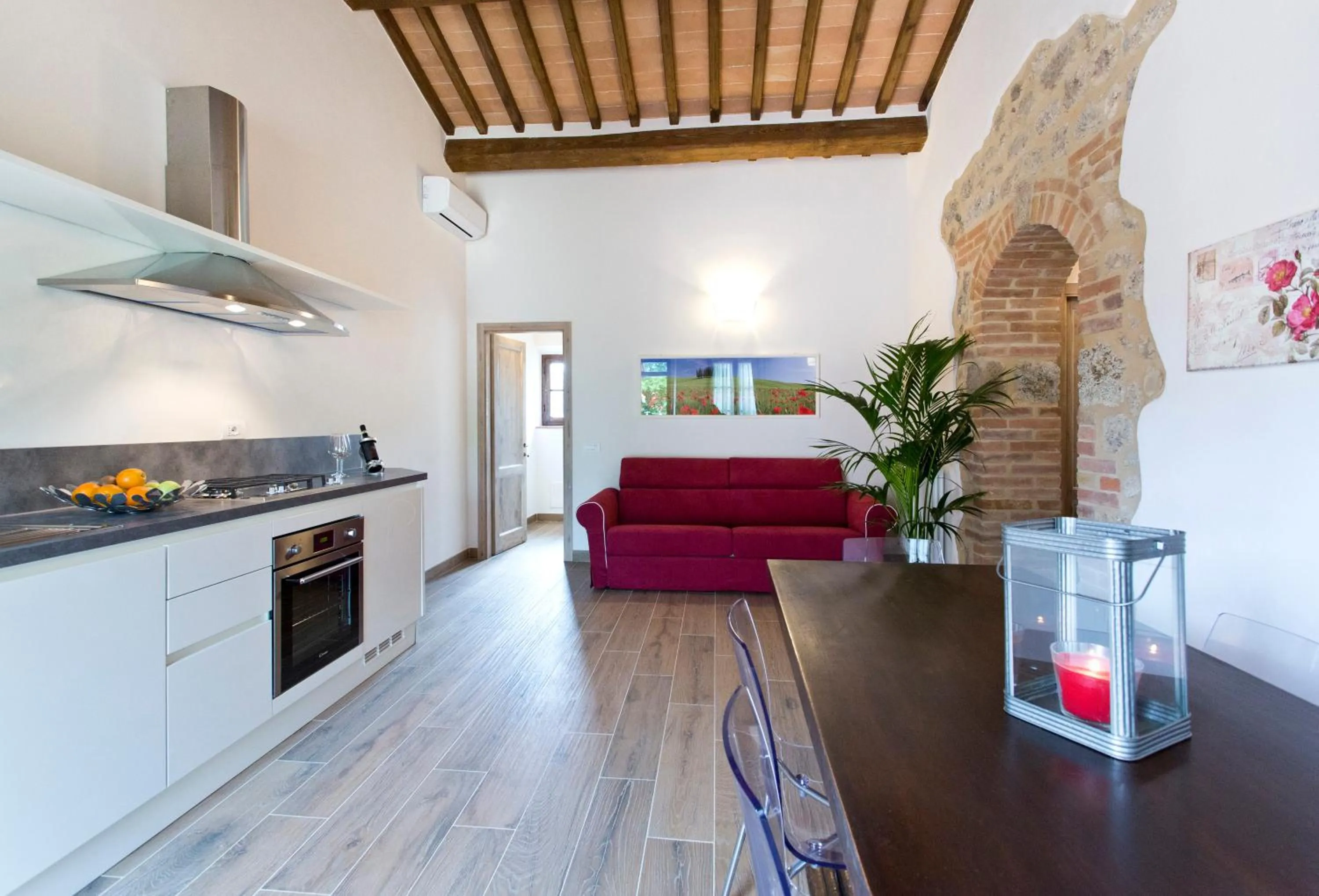 Kitchen or kitchenette in Casale San Galgano