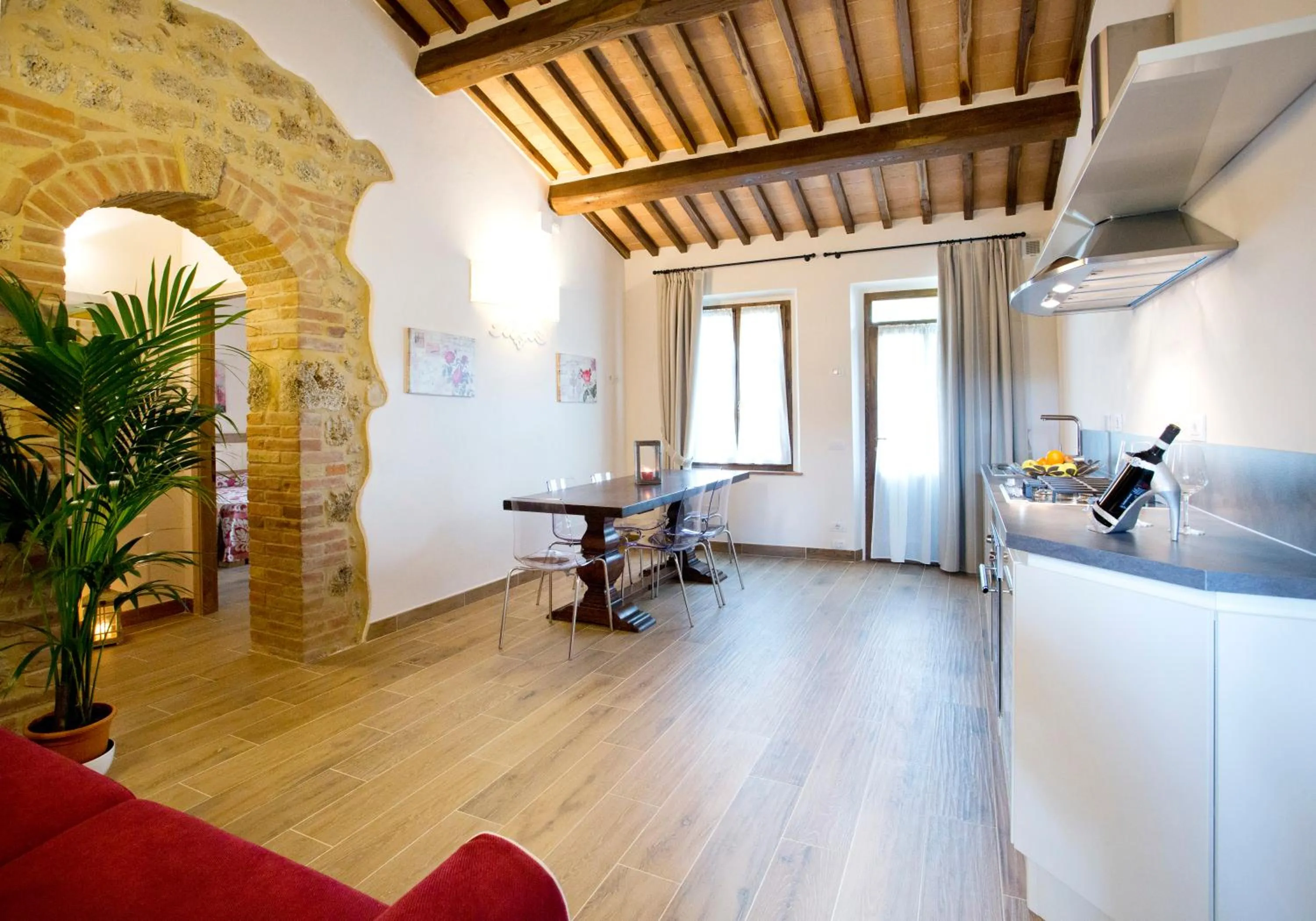 Kitchen or kitchenette in Casale San Galgano