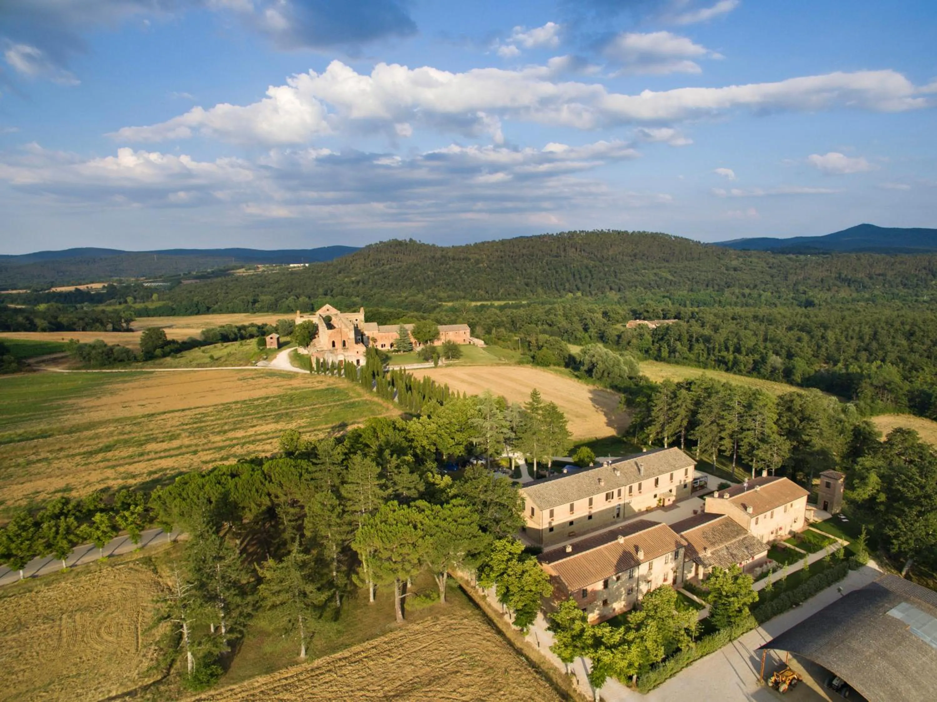 Bird's eye view in Casale San Galgano