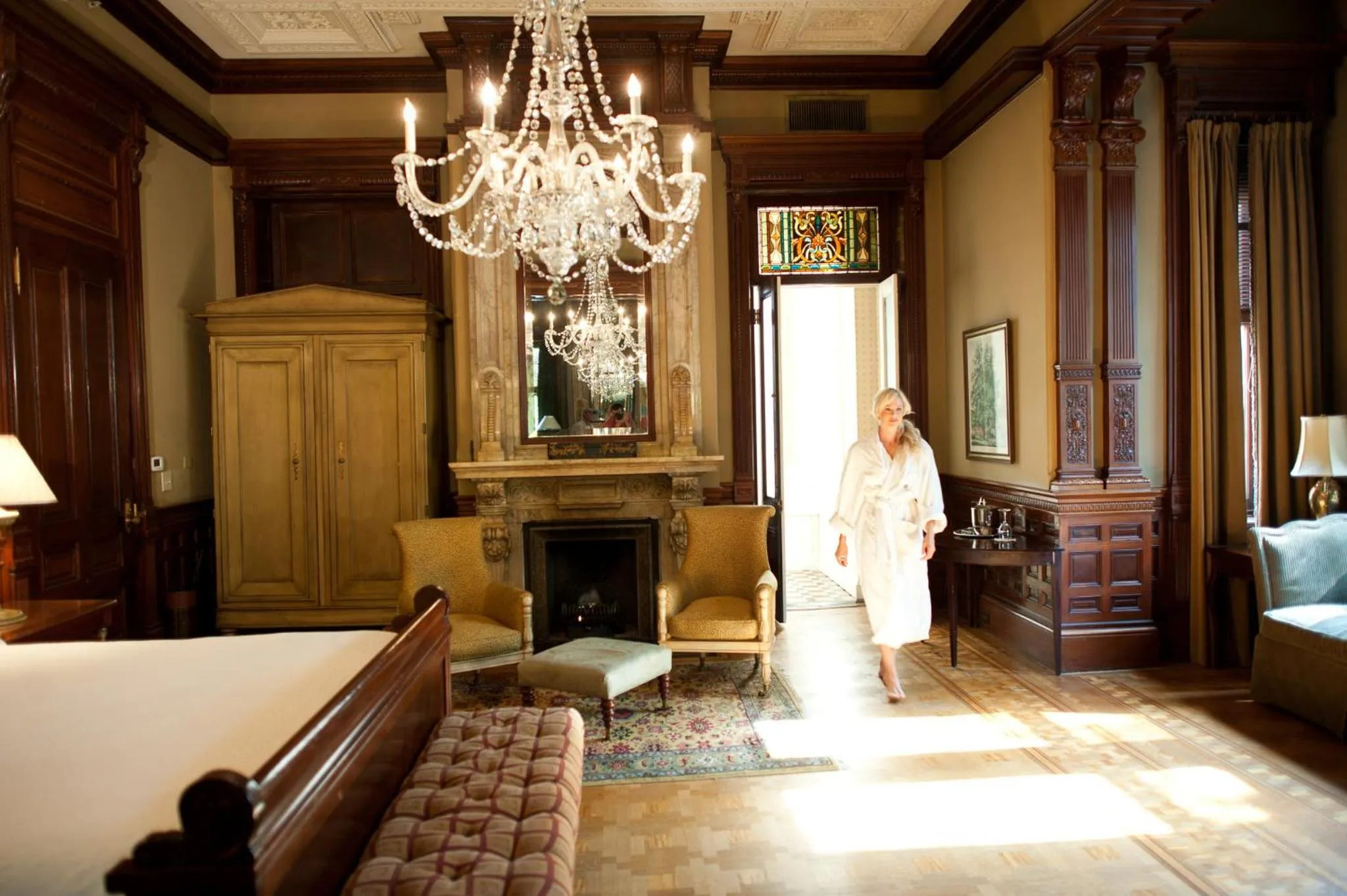 Photo of the whole room, Bed in Wentworth Mansion