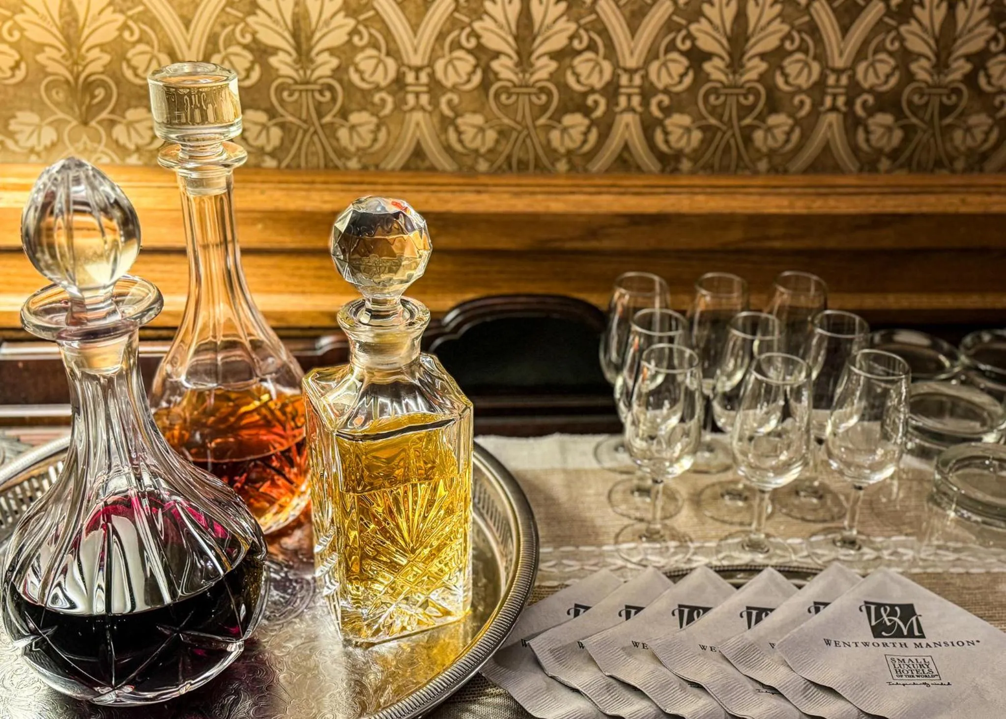 Alcoholic drinks in Wentworth Mansion