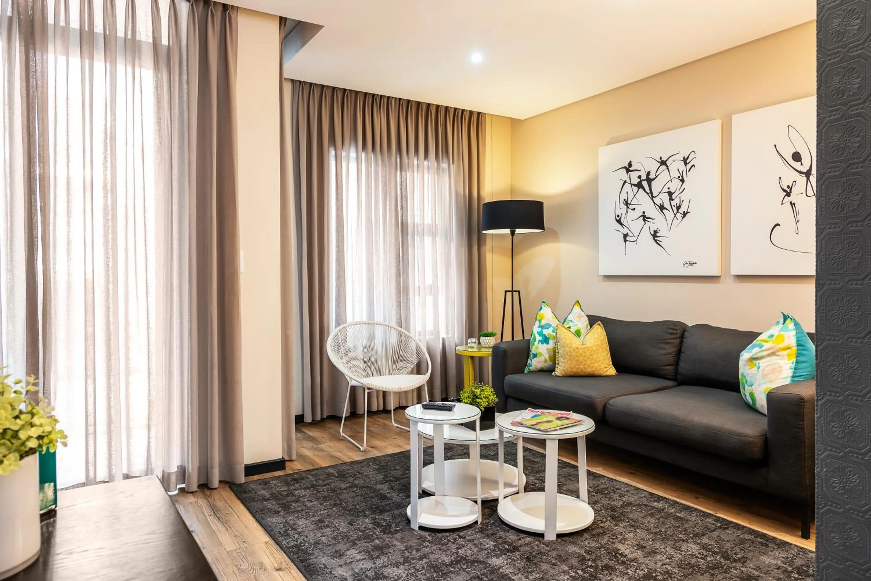 Living room in CAG The Vantage Rosebank