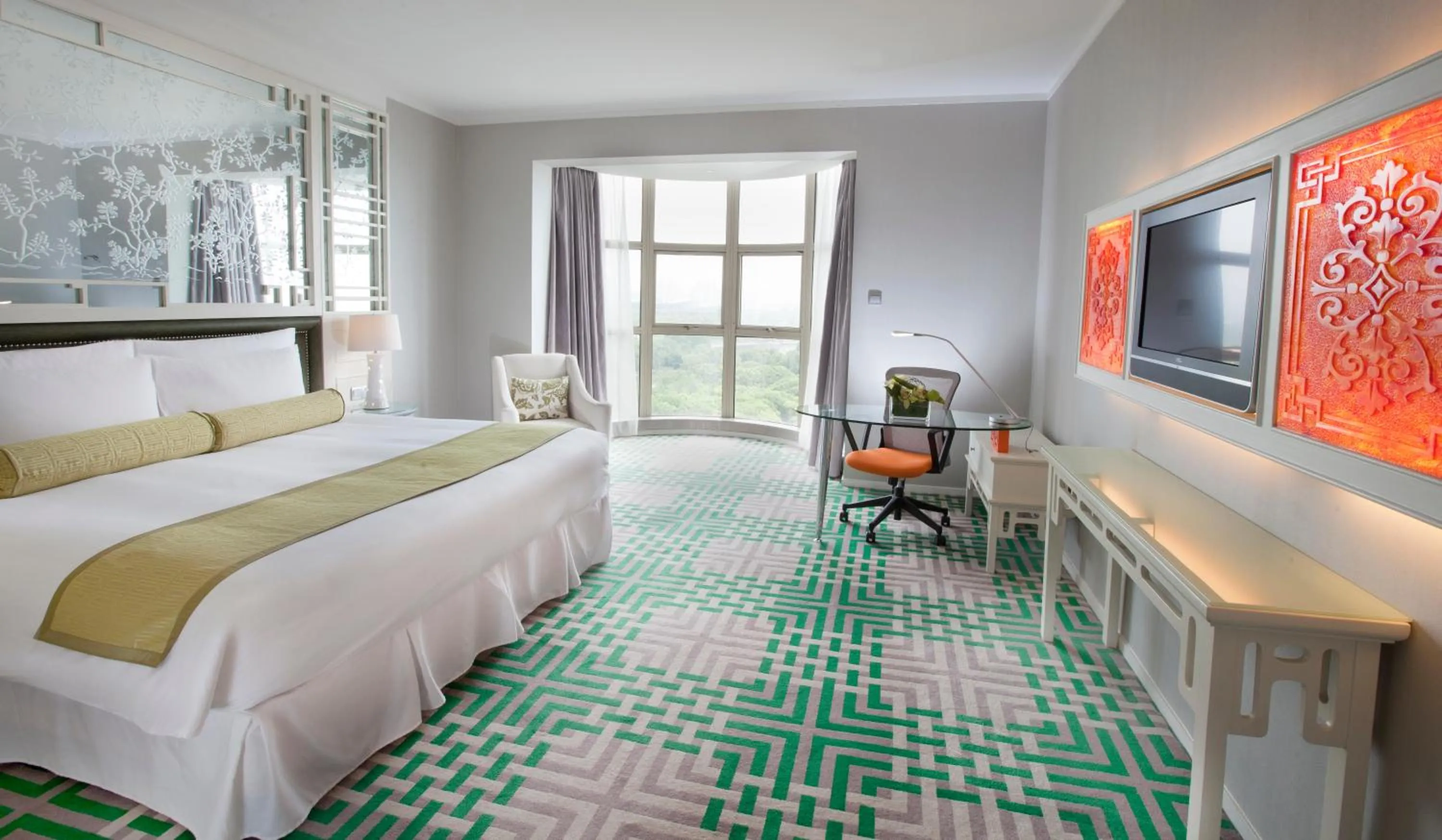 Photo of the whole room, Bed in Dorsett Shanghai