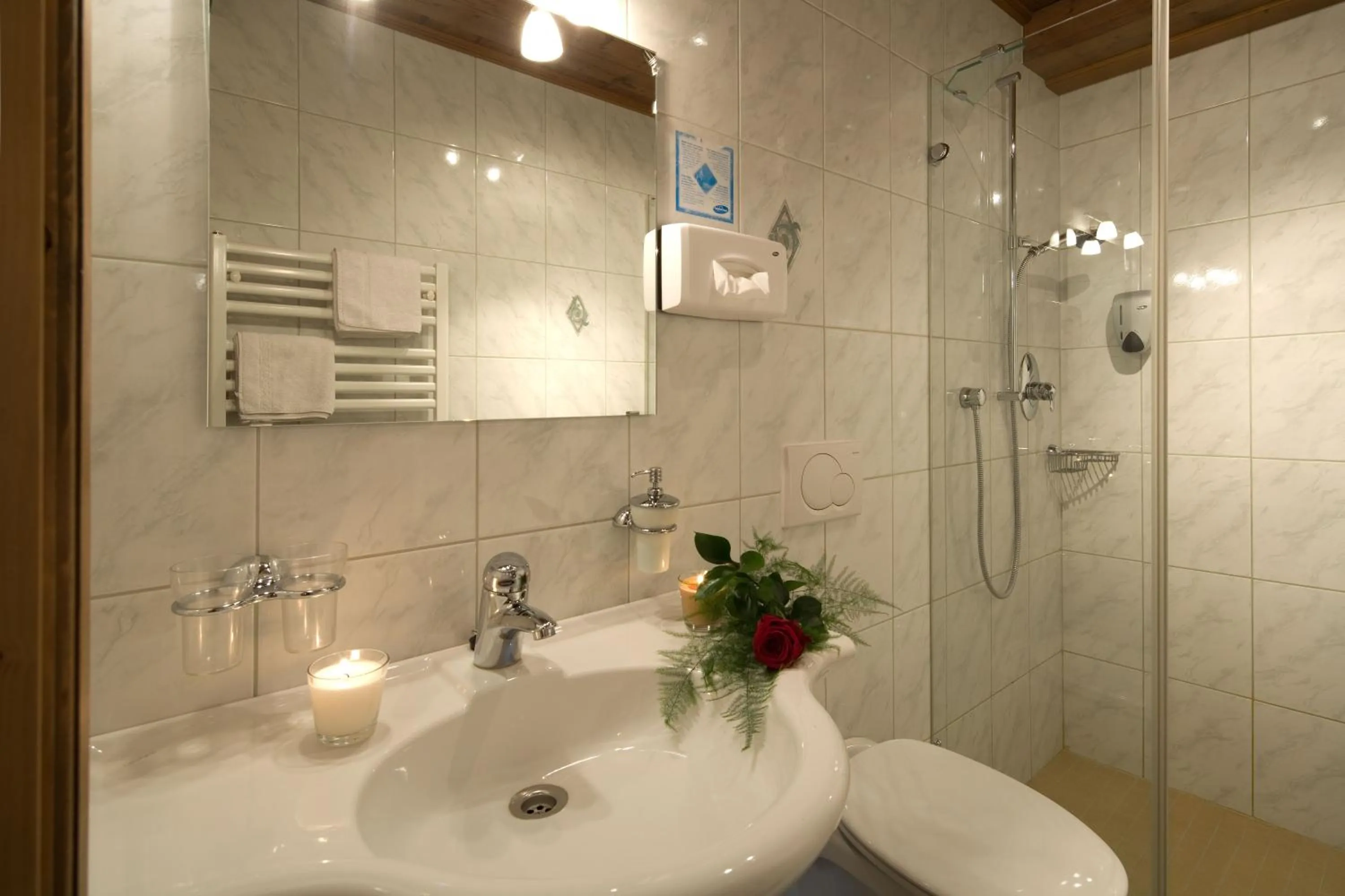 Bathroom in Hotel Gasthof Obermair