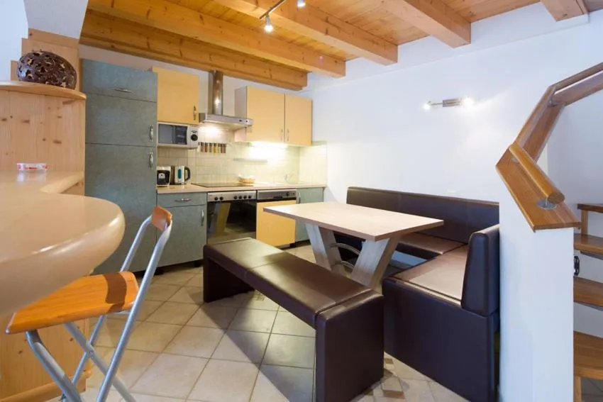 Kitchen or kitchenette in Hotel Gasthof Obermair