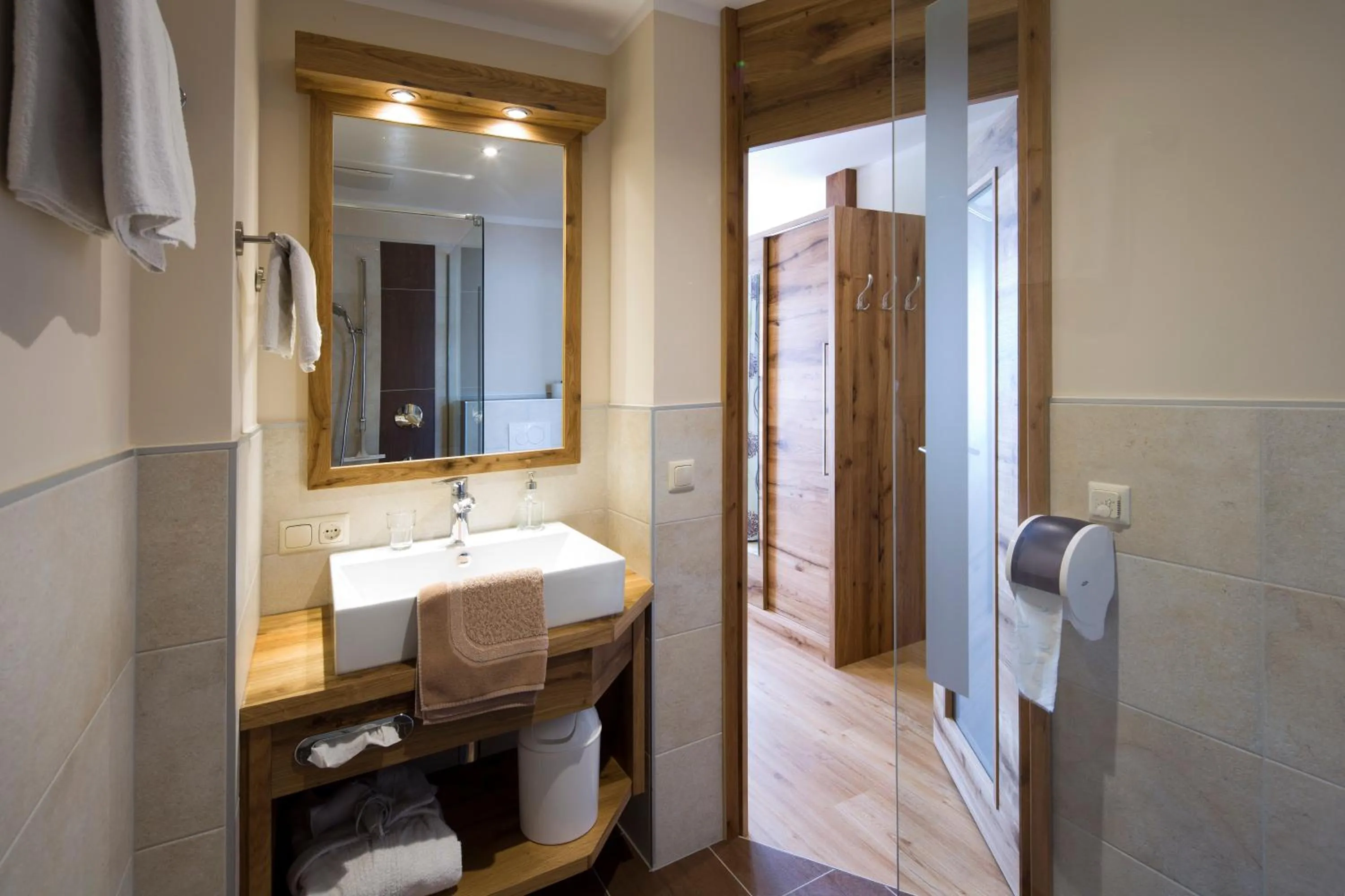 Bathroom in Hotel Gasthof Obermair