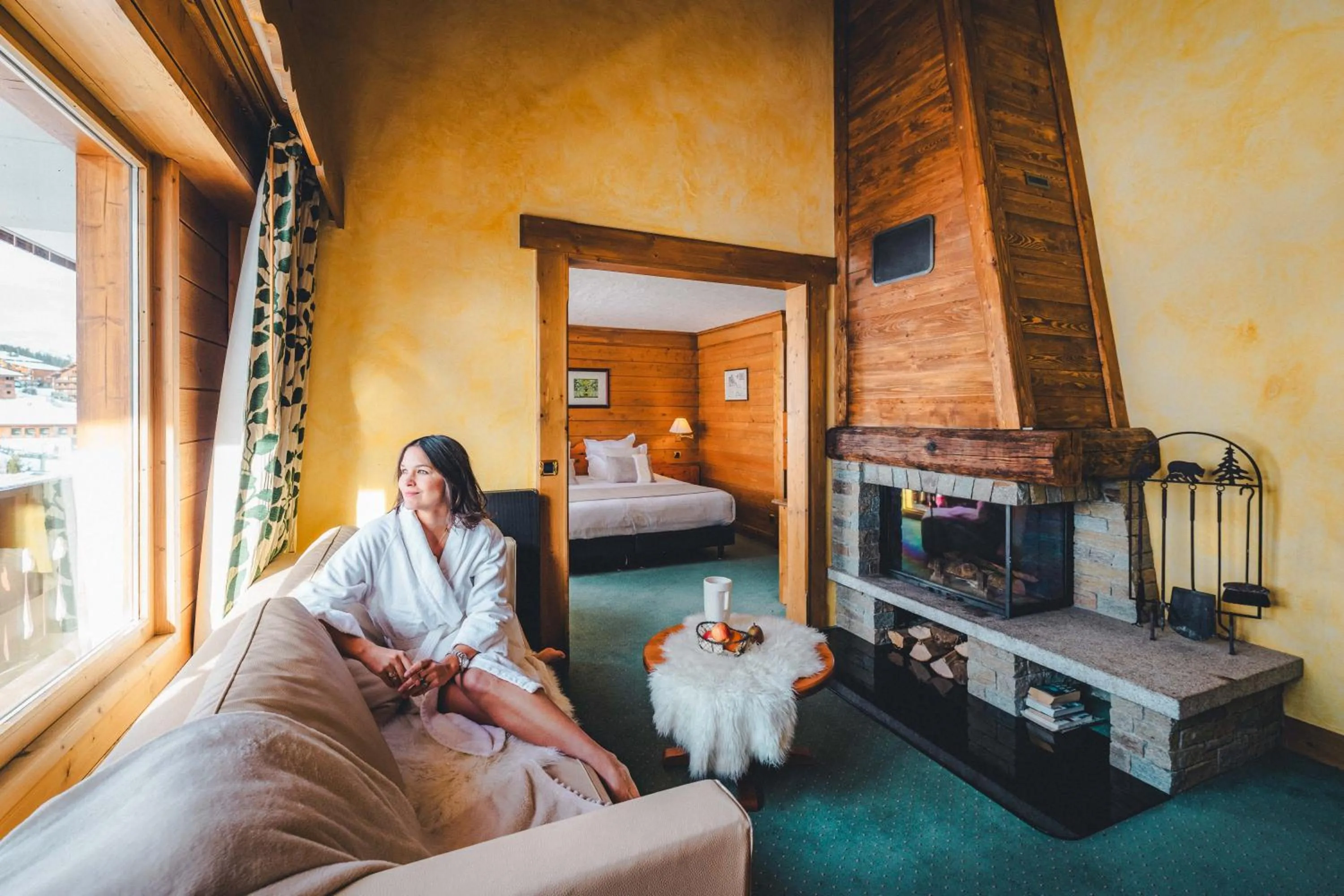 Communal lounge/ TV room in Hotel Mont Vallon