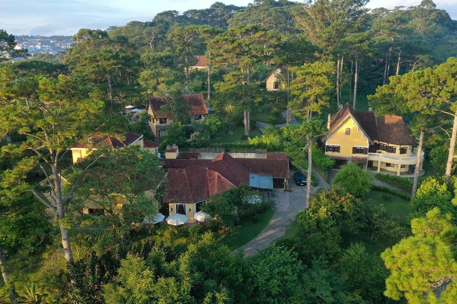 Property building in Ana Mandara Villas Dalat Resort & Spa