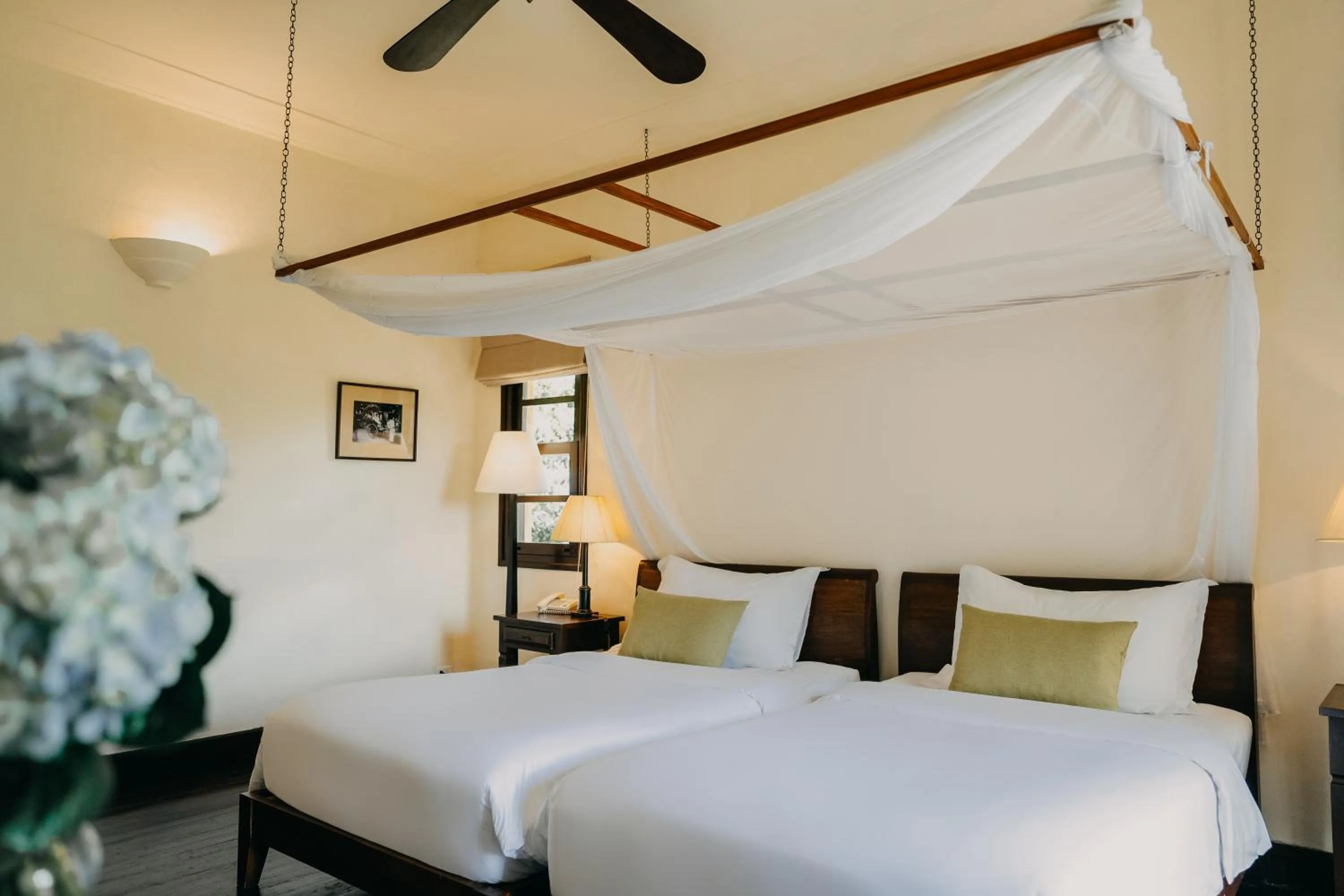 Bed in Ana Mandara Villas Dalat Resort & Spa