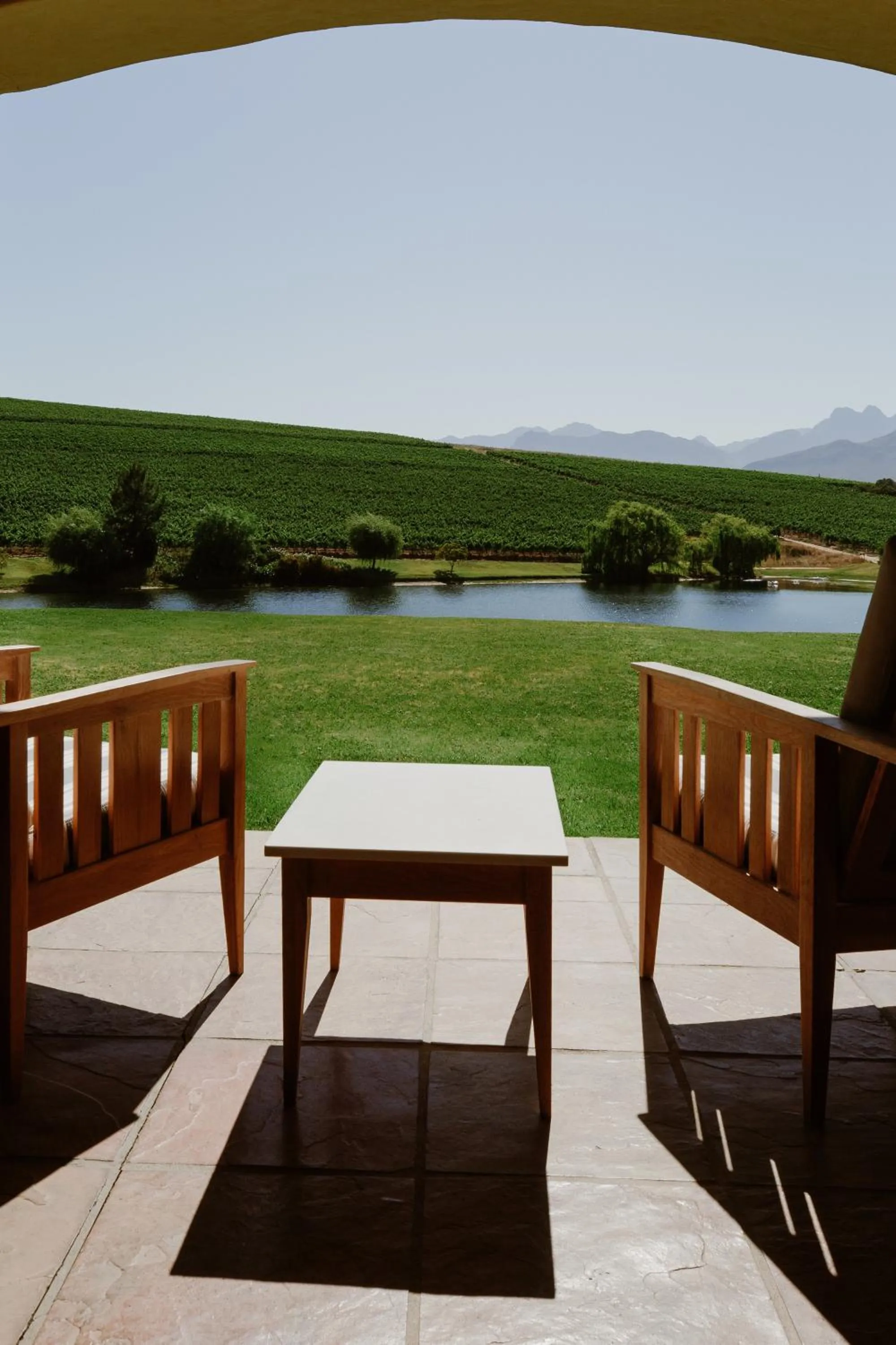 Patio in ASARA Wine Estate & Hotel