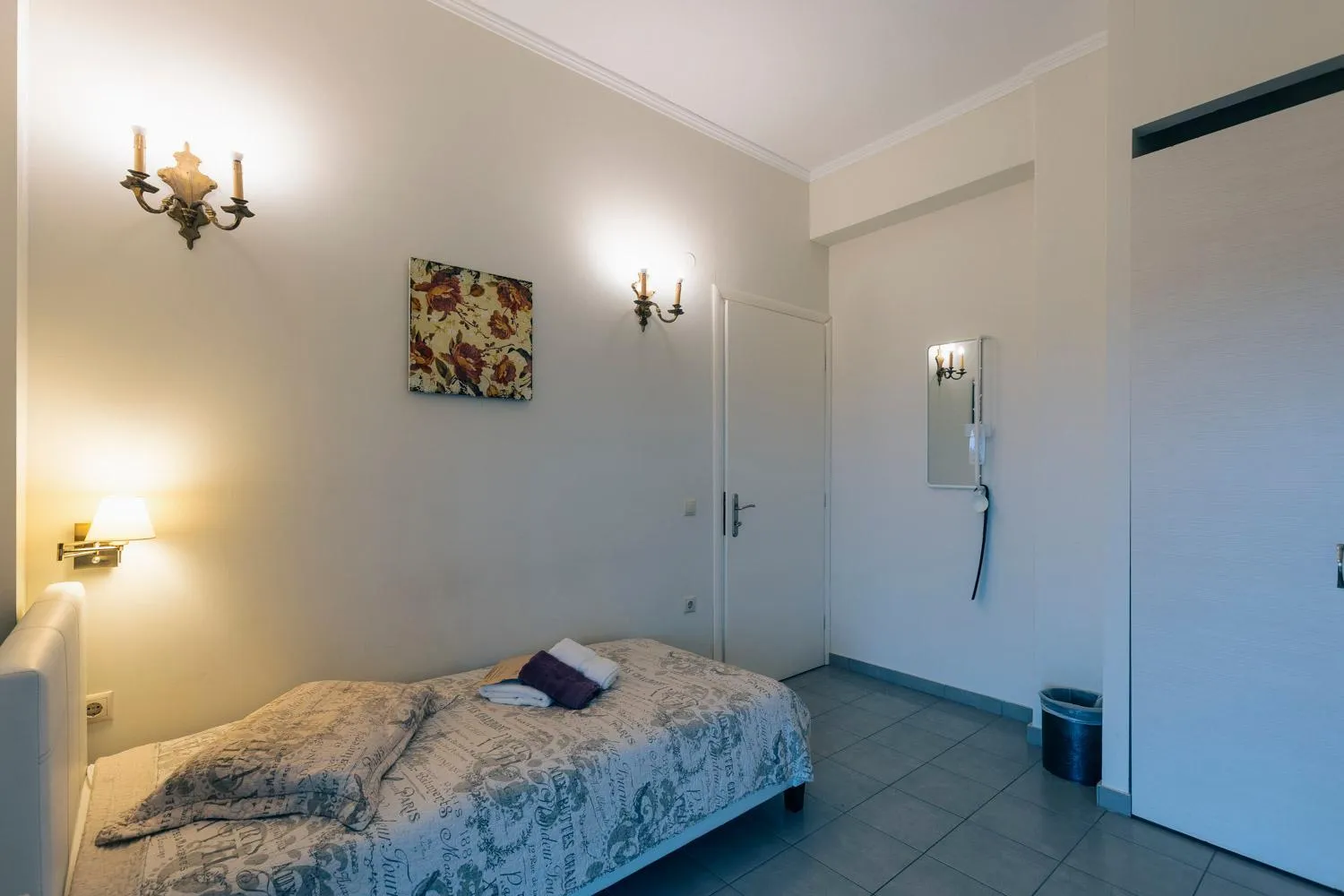 Bed in Hotel Villa Sevasti