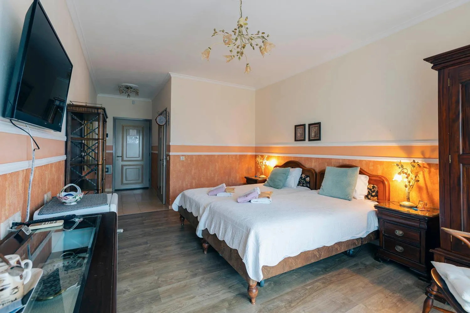 Bed in Hotel Villa Sevasti