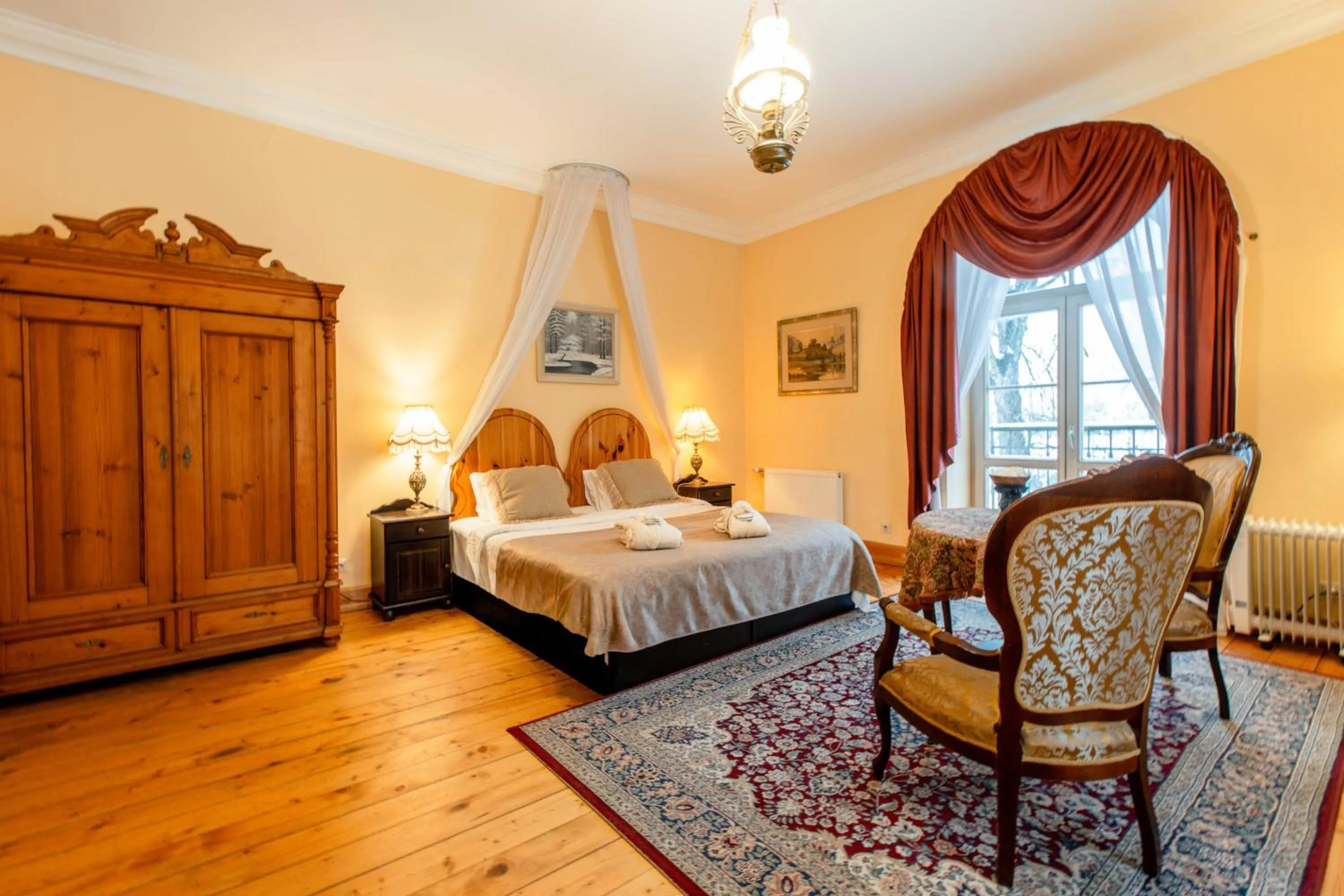 Bed in Marcienas Muiza & SPA