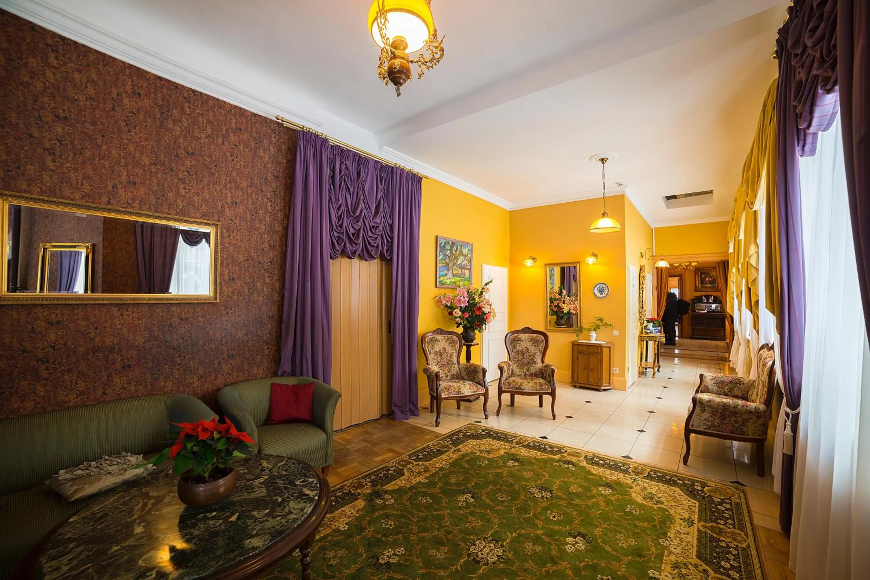 Lobby or reception in Marcienas Muiza & SPA