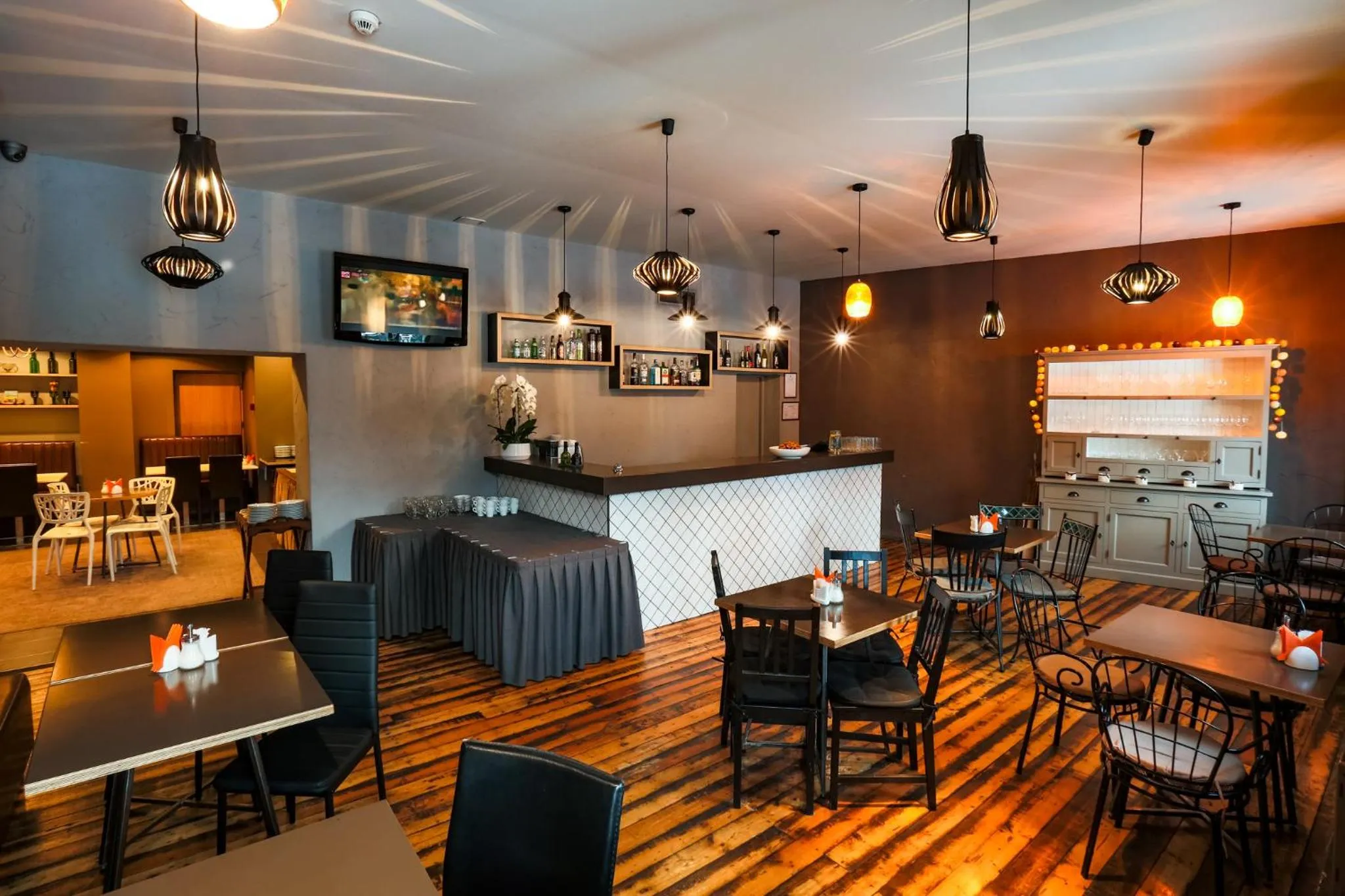 Dining area in PRIMO Hotel Riga