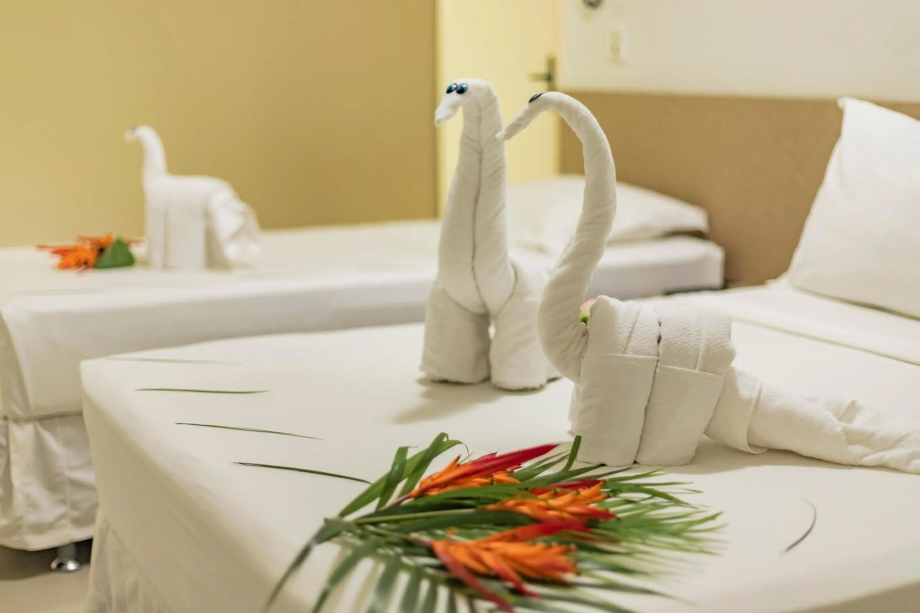 View (from property/room), Bed in Pousada Ponta de Mangue