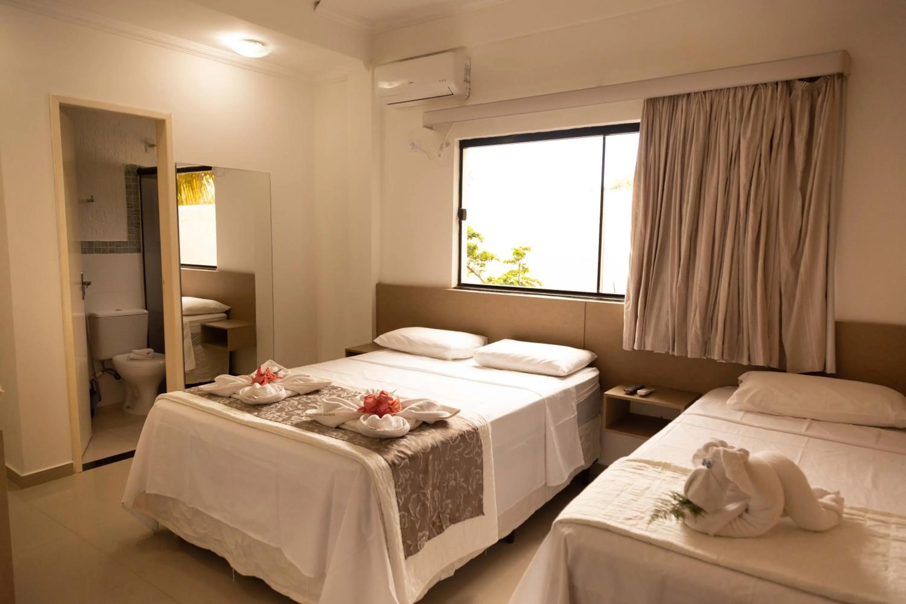 Bed in Pousada Ponta de Mangue