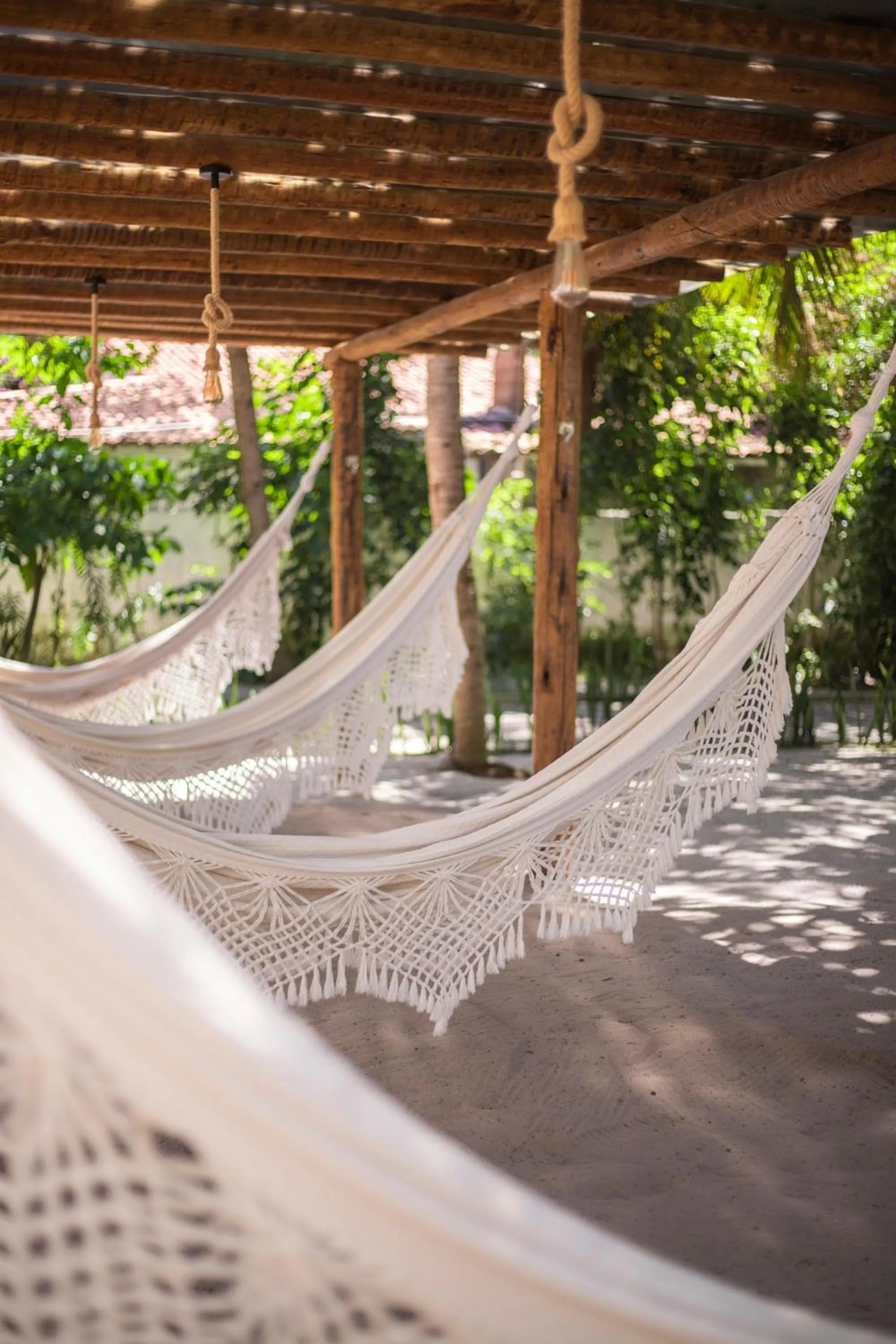 Seating area in Pousada Ponta de Mangue