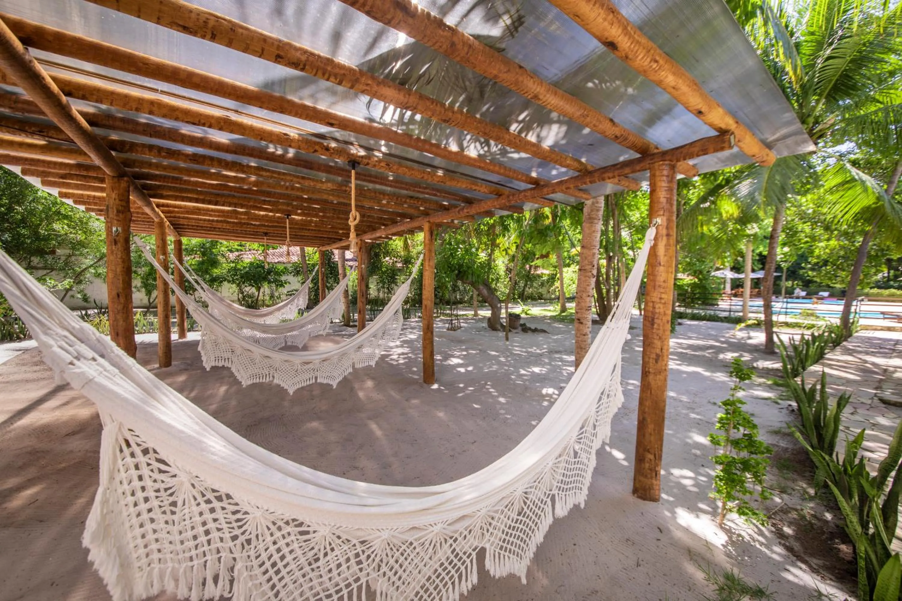 Seating area in Pousada Ponta de Mangue