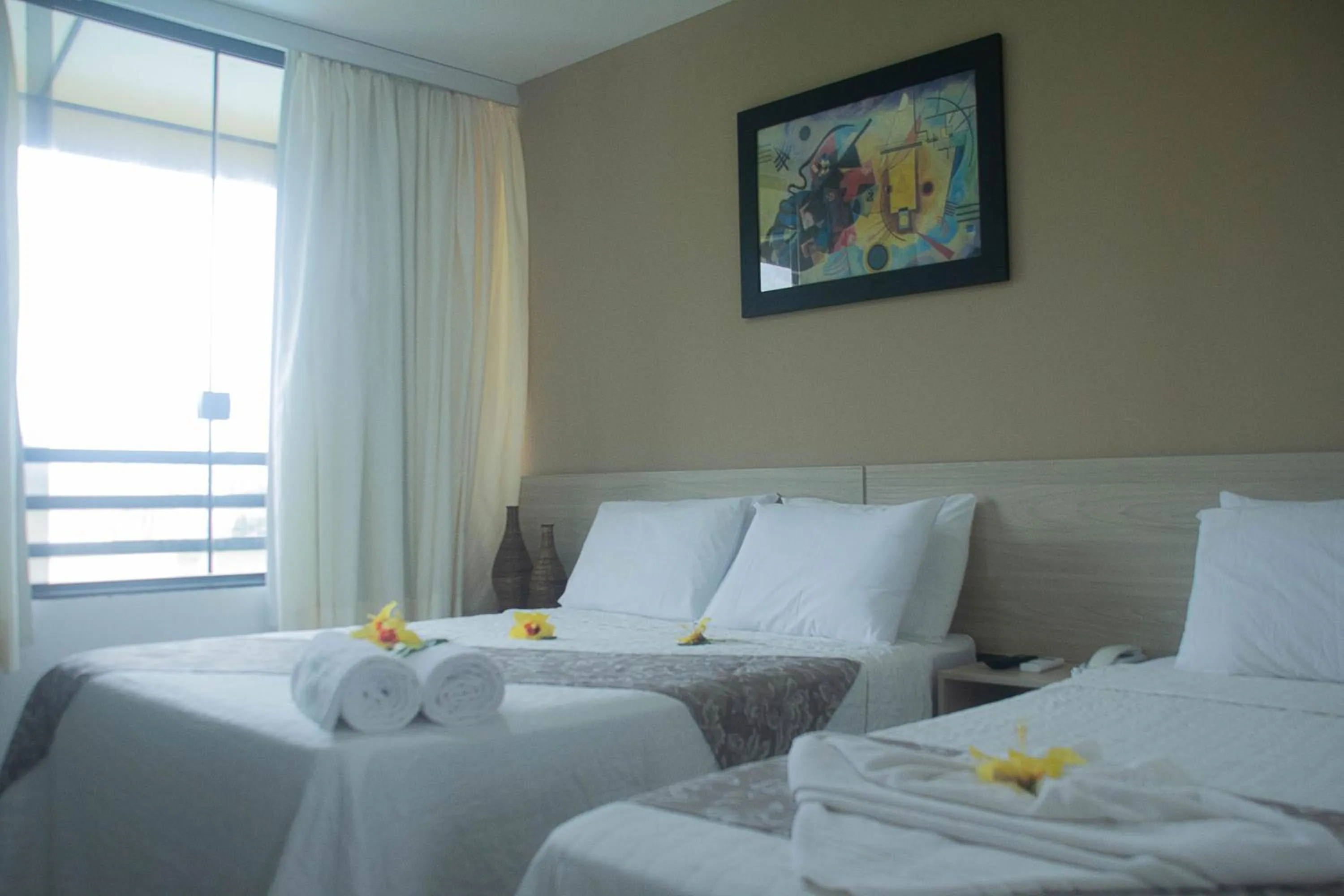 Bed in Pousada Ponta de Mangue