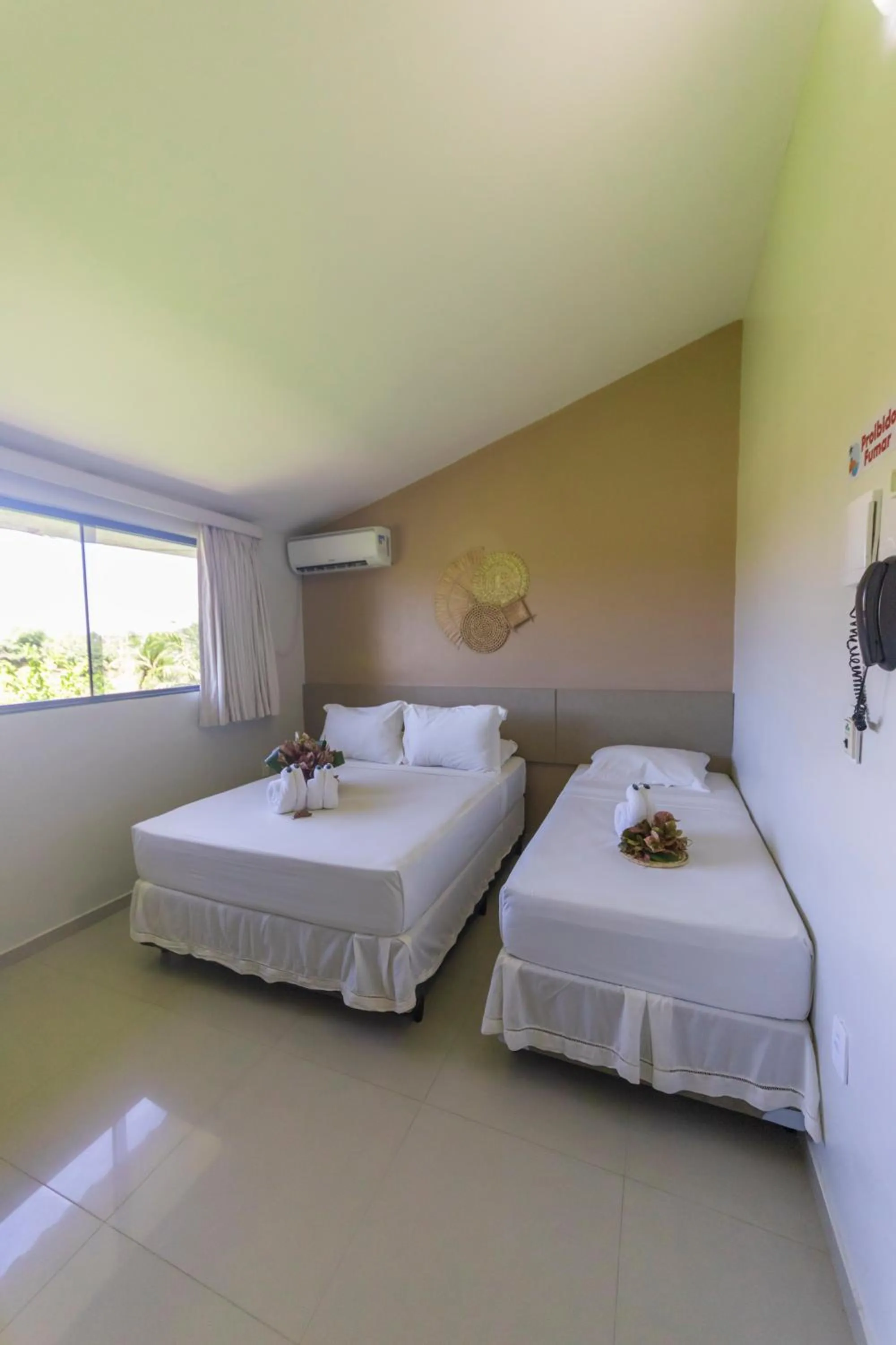 View (from property/room), Bed in Pousada Ponta de Mangue