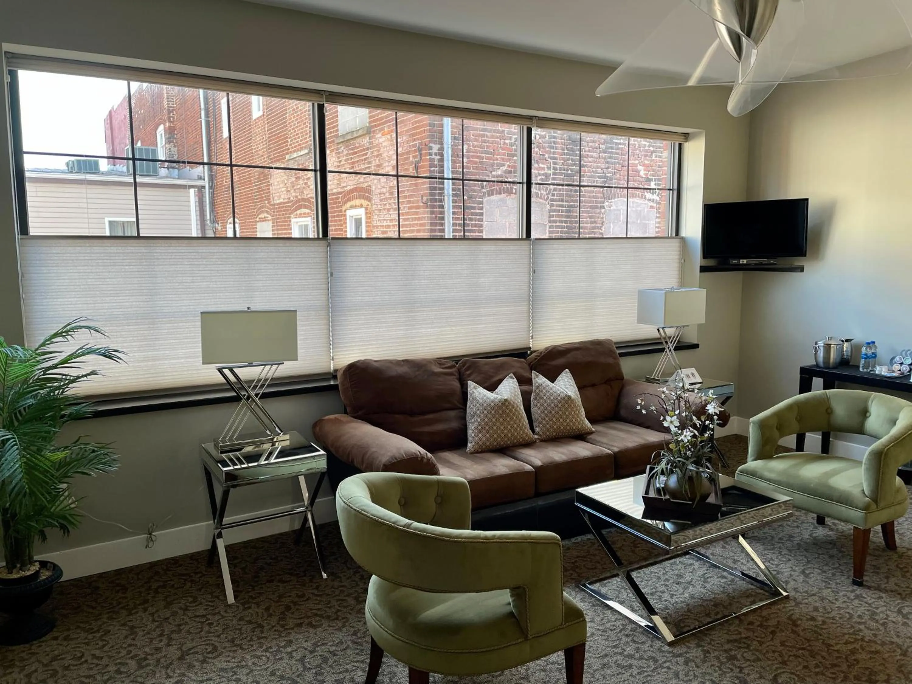 Seating area in Culpeper Center Suites