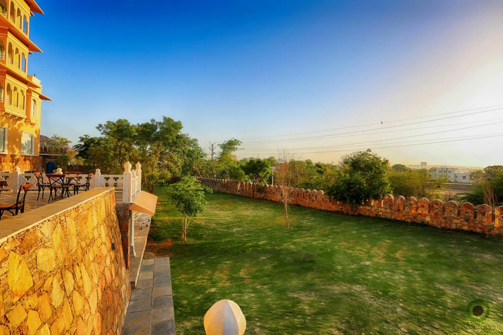 Garden view in Fateh Niwas by Fateh Collection