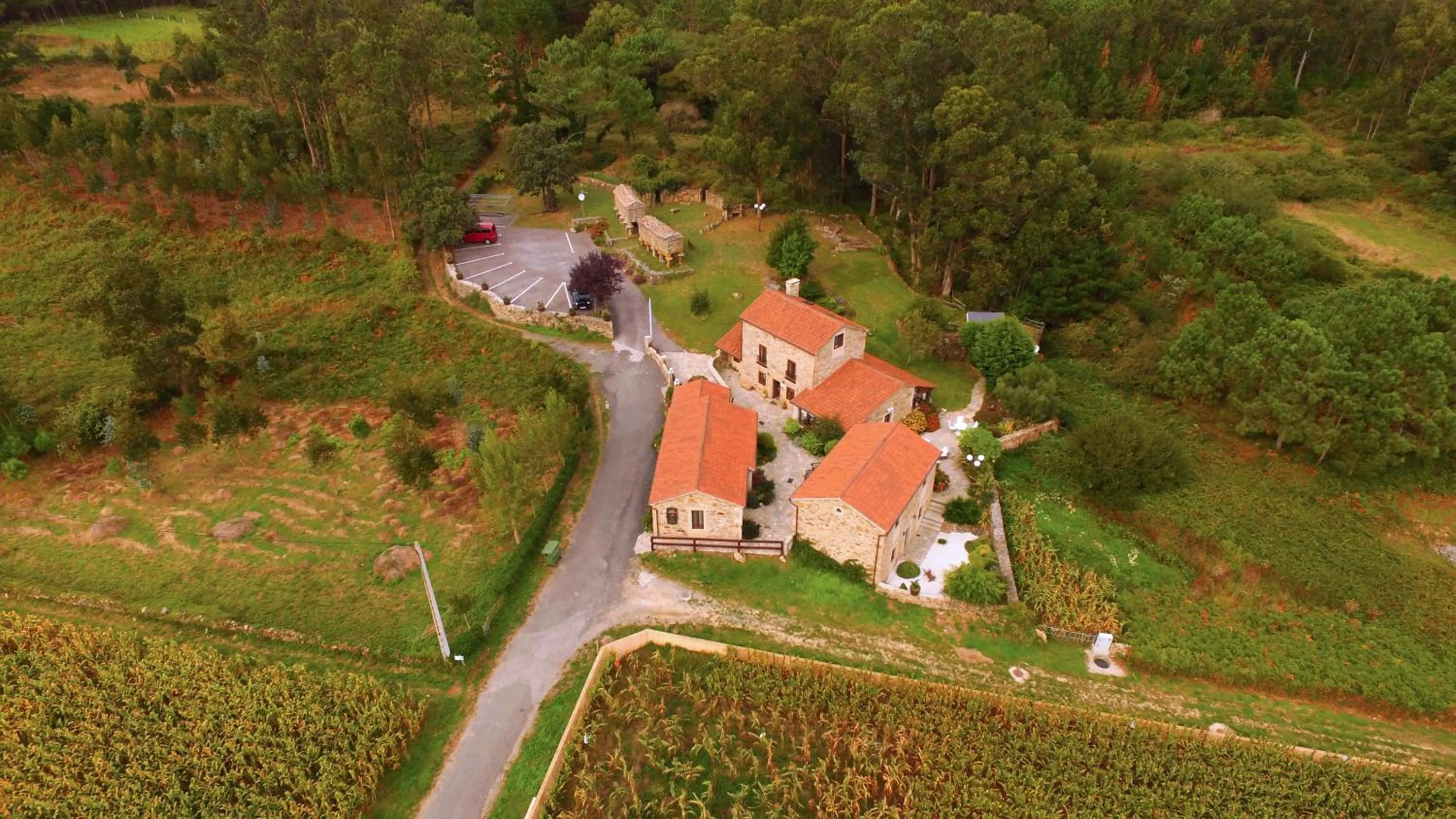 Bird's eye view in Hotel Rustico Lugar Do Cotariño