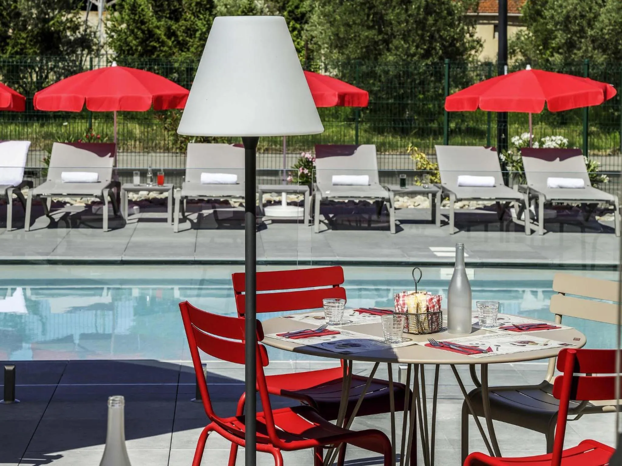 Pool view in ibis Orange Centre