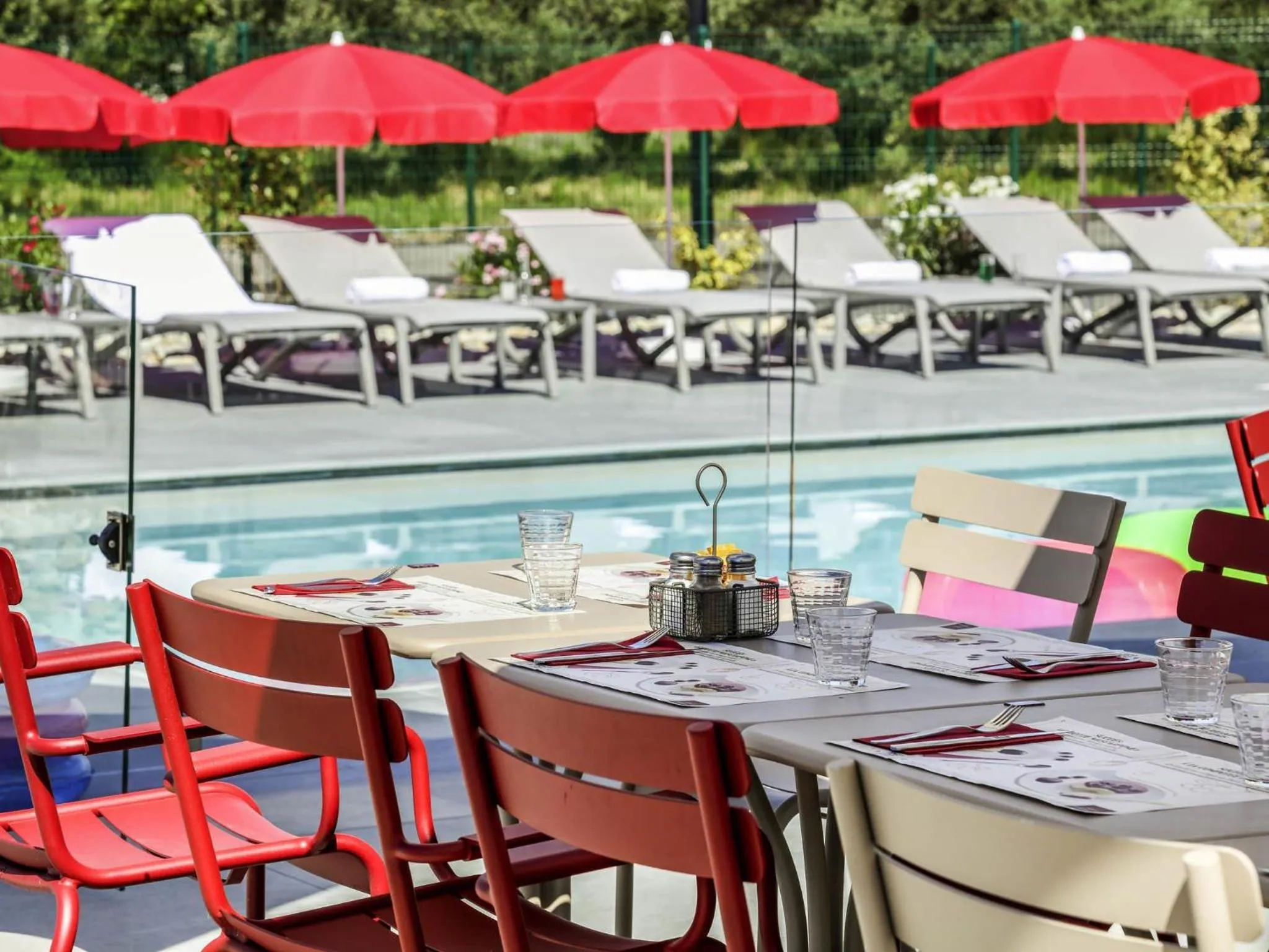 Pool view in ibis Orange Centre