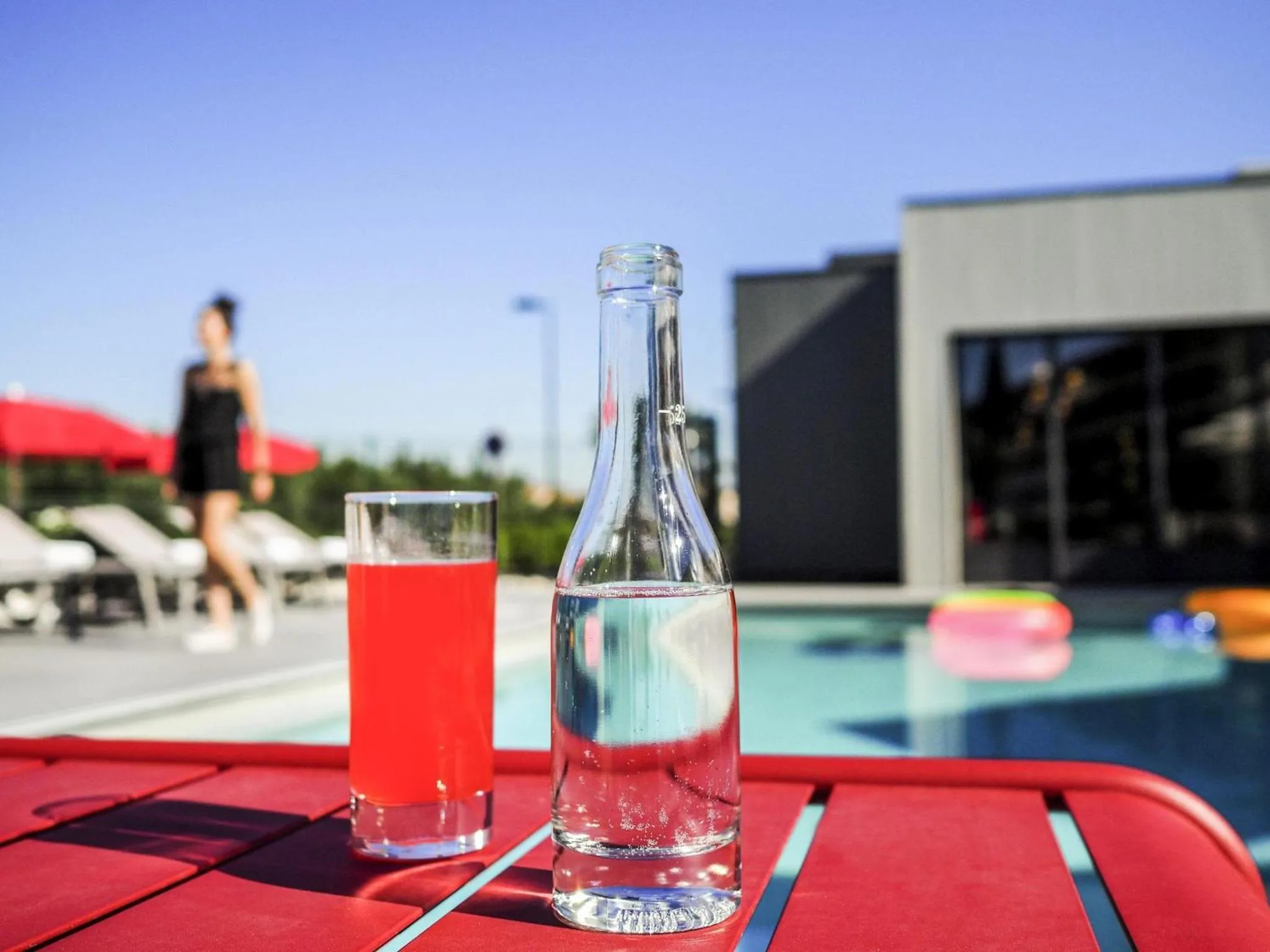 Pool view in ibis Orange Centre